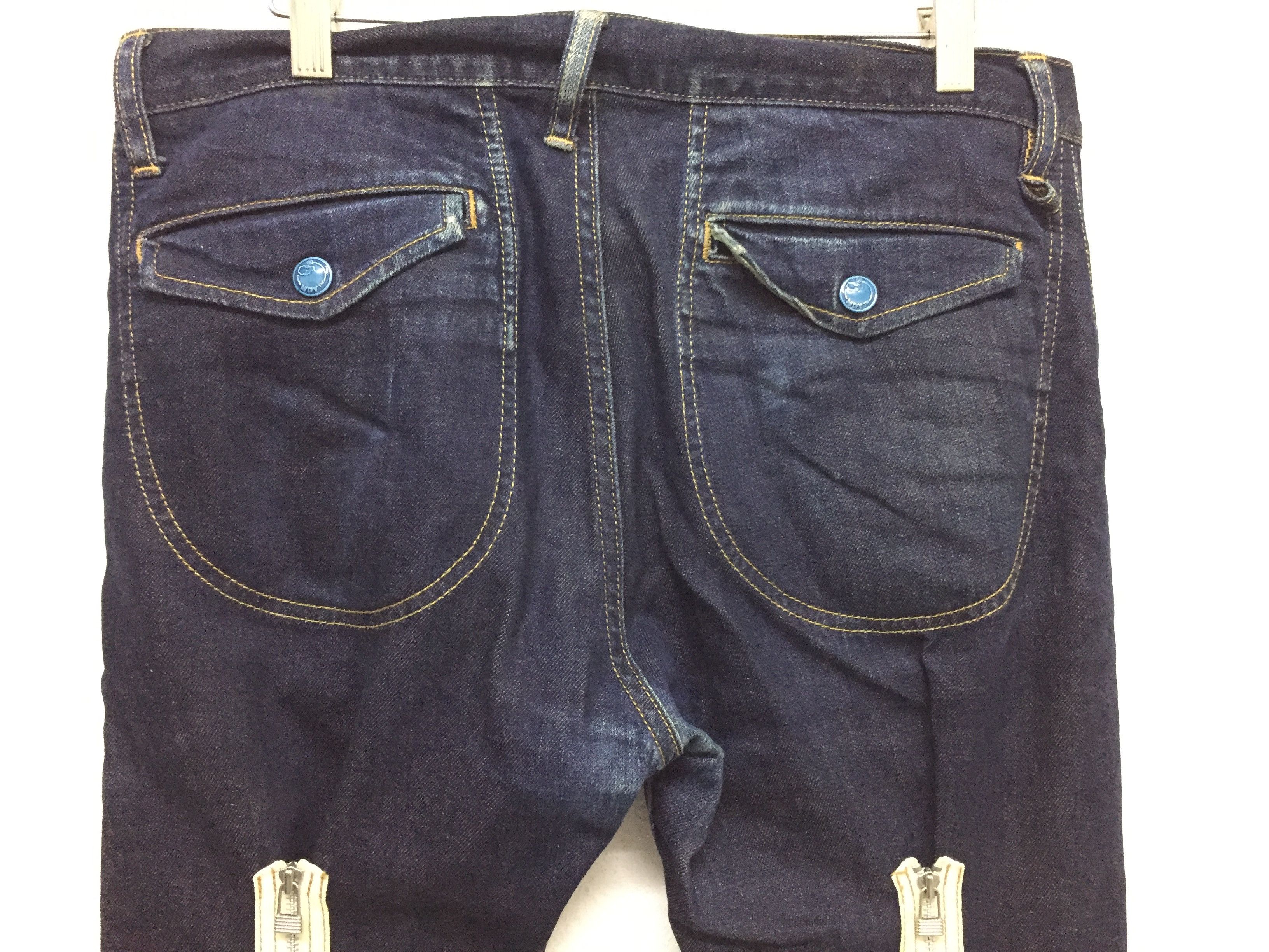 PHENOMENON MACKDADDY Bondage zipper slim denim Size US 31 - 6 Thumbnail