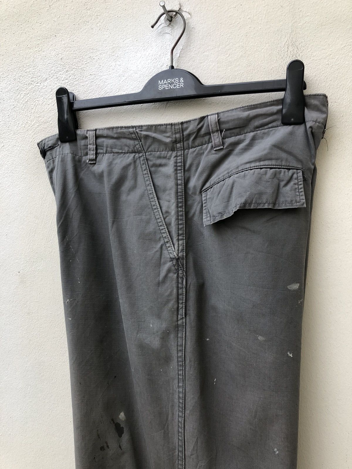 Japanese Brand × MasterPiece Vintage Masterpiece Japan Paint Splattered Cargo Trouser Size US 32 / EU 48 - 19 Thumbnail