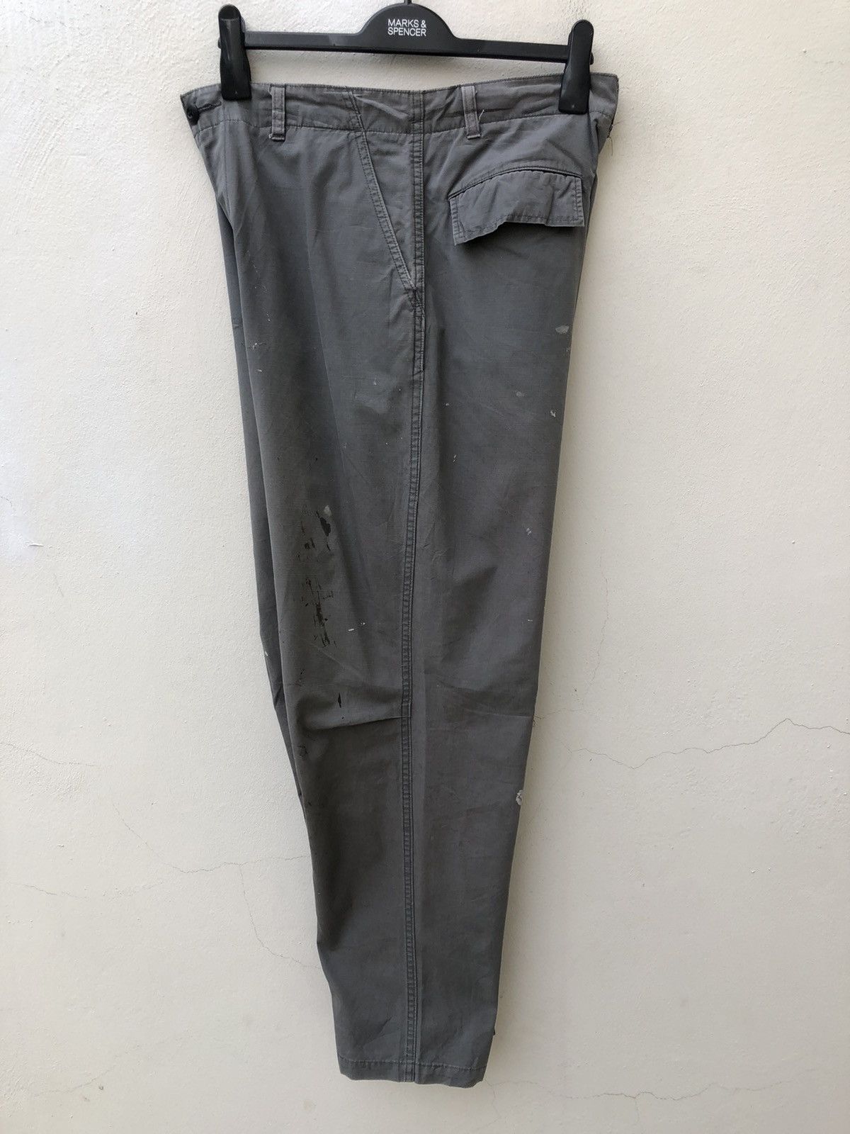 Japanese Brand × MasterPiece Vintage Masterpiece Japan Paint Splattered Cargo Trouser Size US 32 / EU 48 - 18 Thumbnail