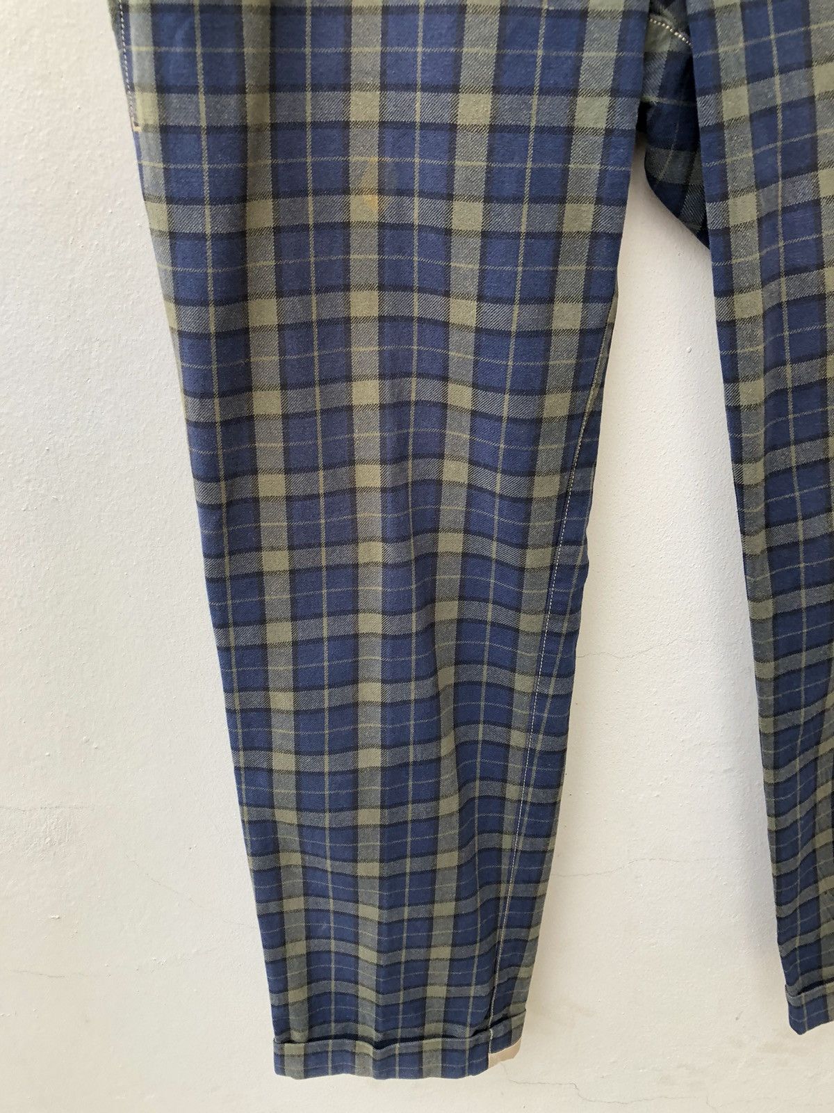 PT Torino PT01 Cropped Checkered Trouser Pant Size US 32 / EU 48 - 6 Thumbnail