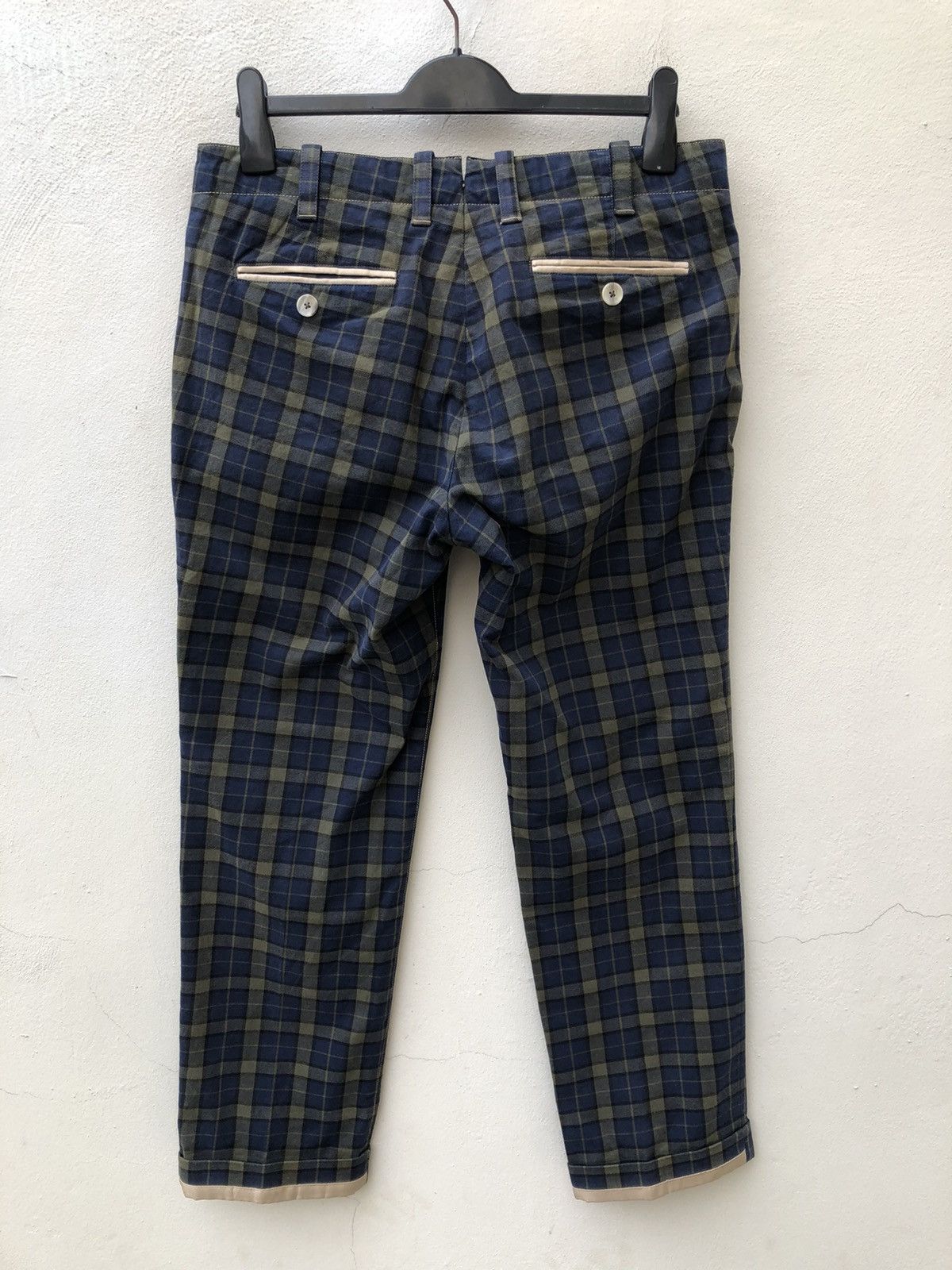 PT Torino PT01 Cropped Checkered Trouser Pant Size US 32 / EU 48 - 10 Thumbnail