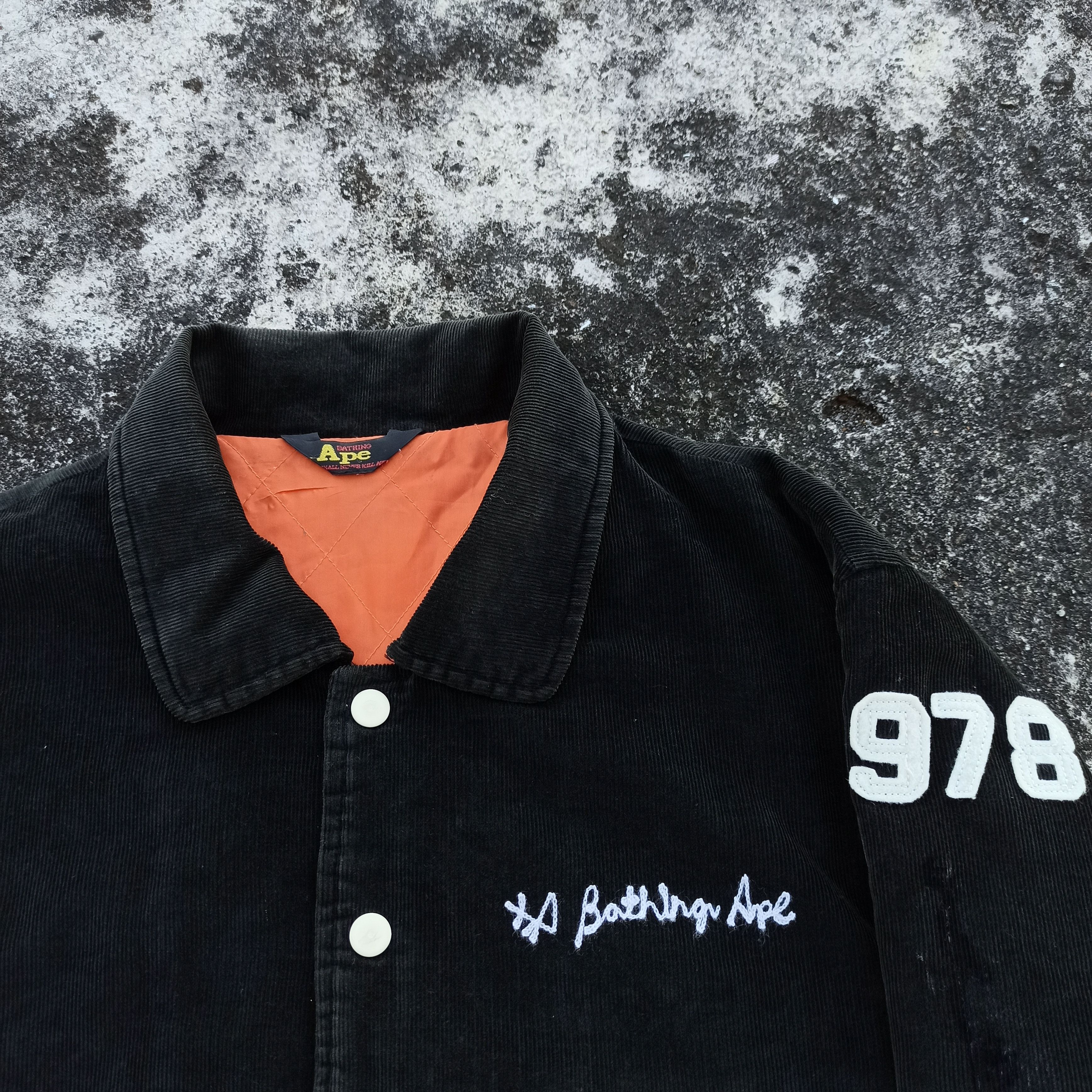 Bape 💥RARE💥Vintage Bape General Made Corduroy Varsity Size US S / EU 44-46 / 1 - 3 Thumbnail