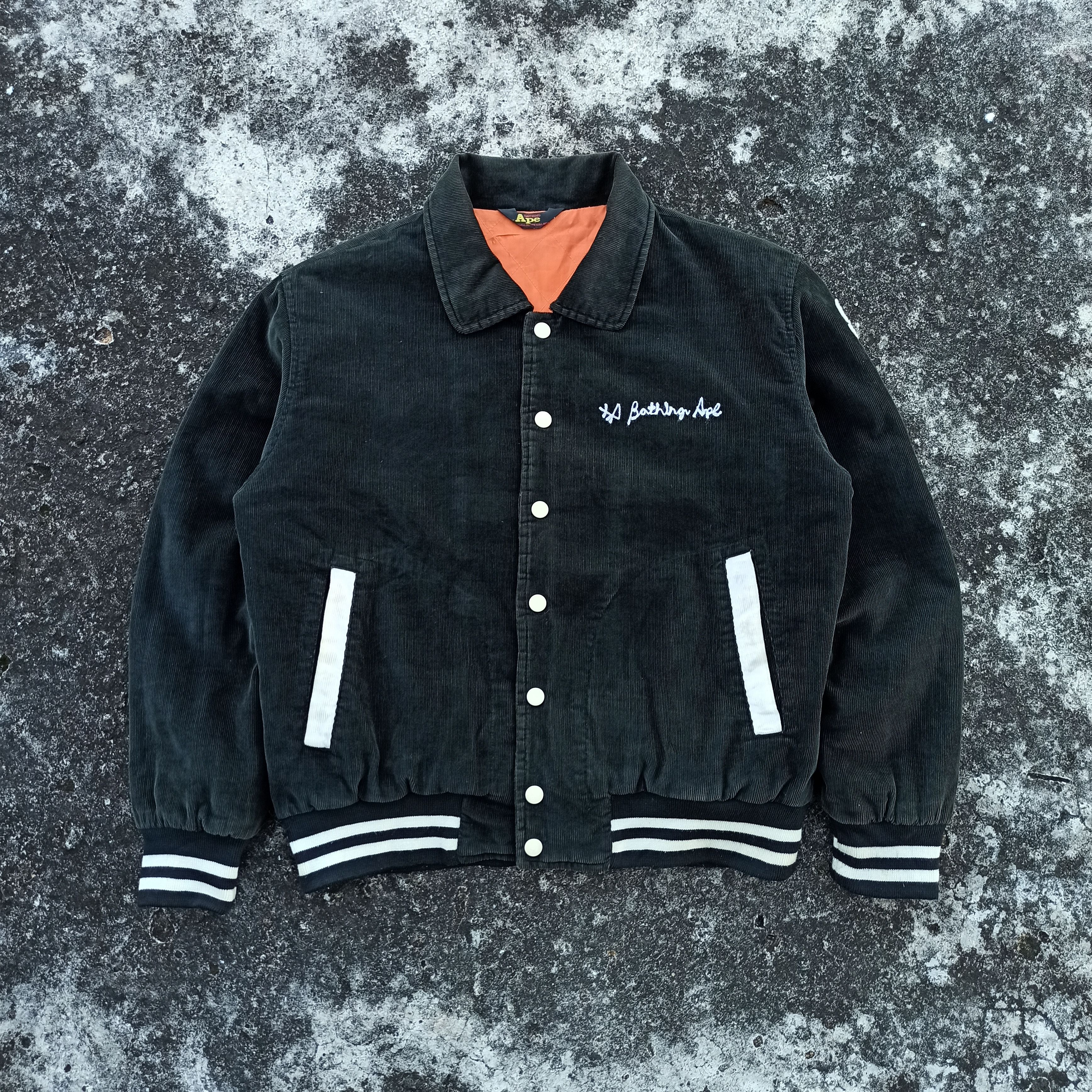 Bape 💥RARE💥Vintage Bape General Made Corduroy Varsity Size US S / EU 44-46 / 1 - 2 Thumbnail