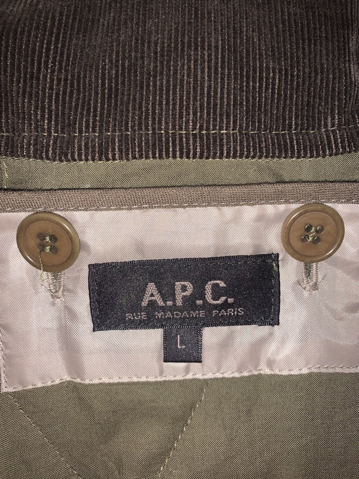 A.P.C. A.P.C Olive Parka Jacket Size US L / EU 52-54 / 3 - 4 Thumbnail