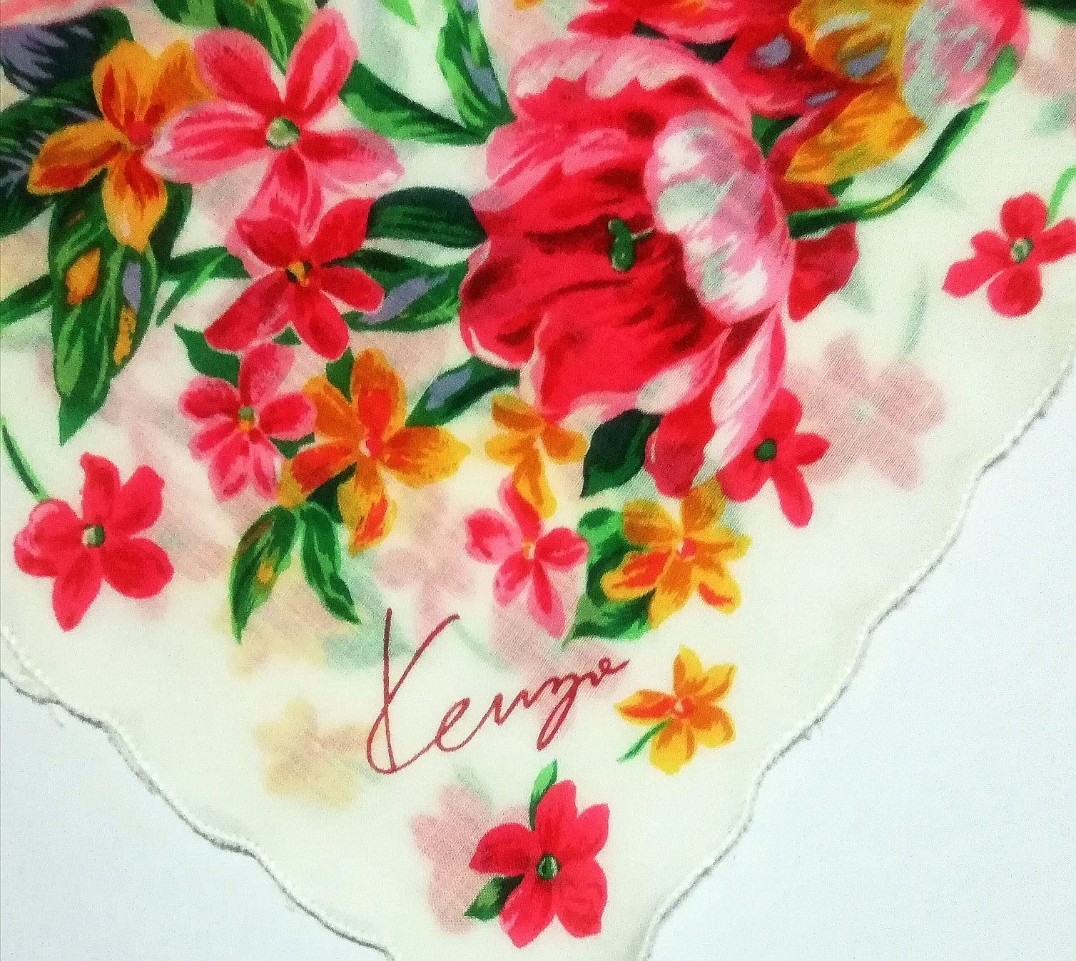 Kenzo Vintage KENZO Bandana/Handkerchief Floral Design Size ONE SIZE - 4 Thumbnail
