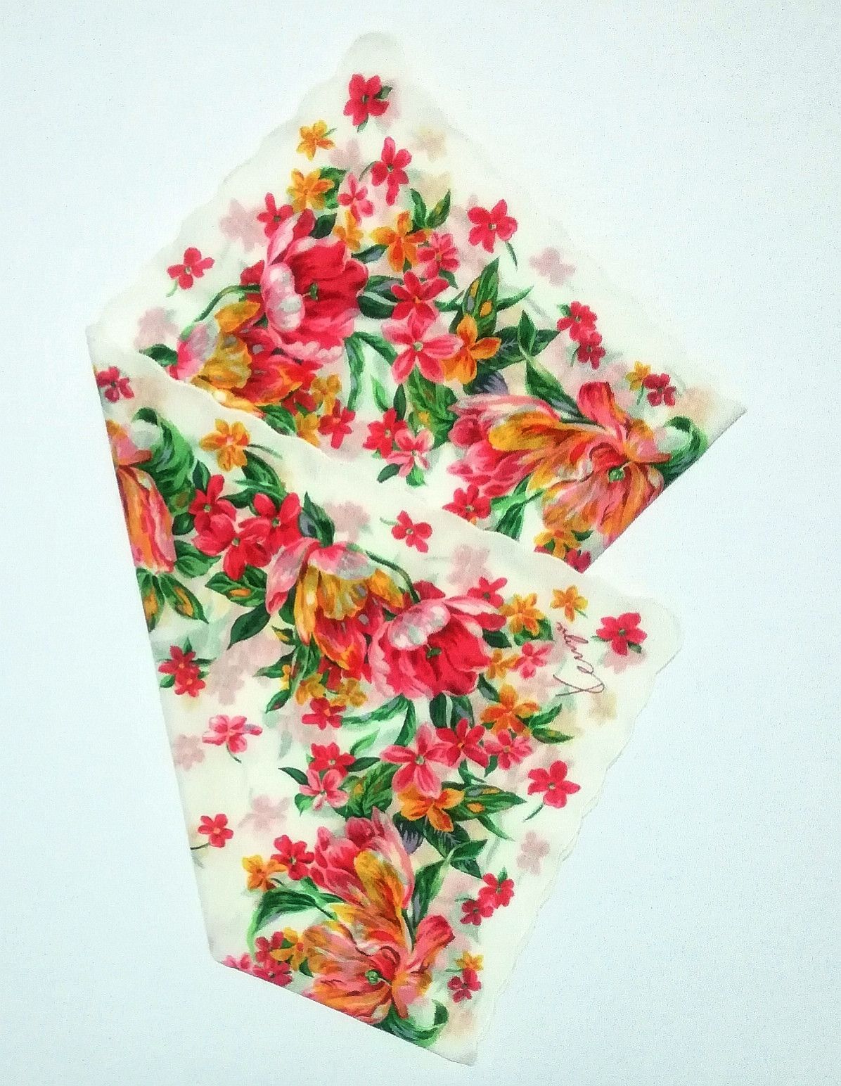 Kenzo Vintage KENZO Bandana/Handkerchief Floral Design Size ONE SIZE - 2 Thumbnail