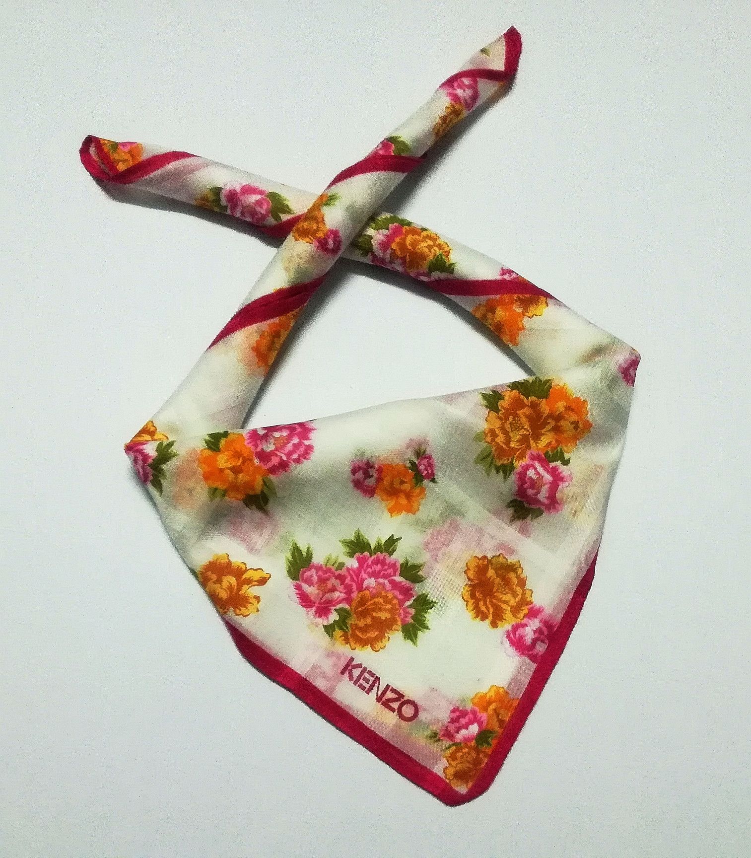 Kenzo Vintage KENZO Bandana/Handkerchief Floral Design Size ONE SIZE - 1 Thumbnail