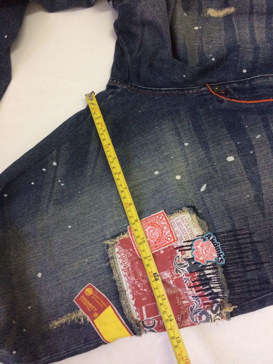 Akademiks × Japanese Brand Baggy Akasemiks design patchwork denim pants big saiz Size US 36 / EU 52 - 13 Thumbnail