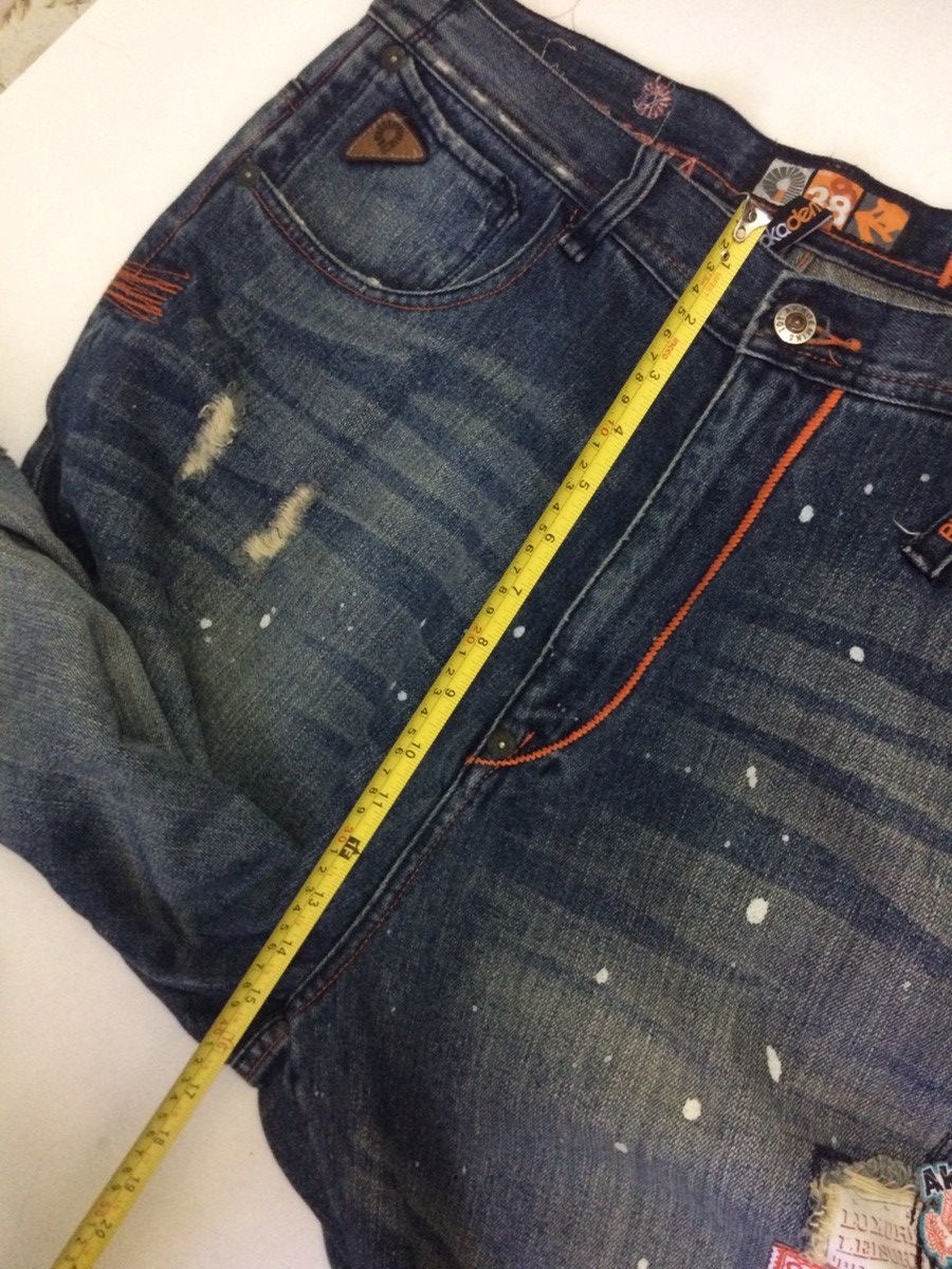 Akademiks × Japanese Brand Baggy Akasemiks design patchwork denim pants big saiz Size US 36 / EU 52 - 12 Thumbnail