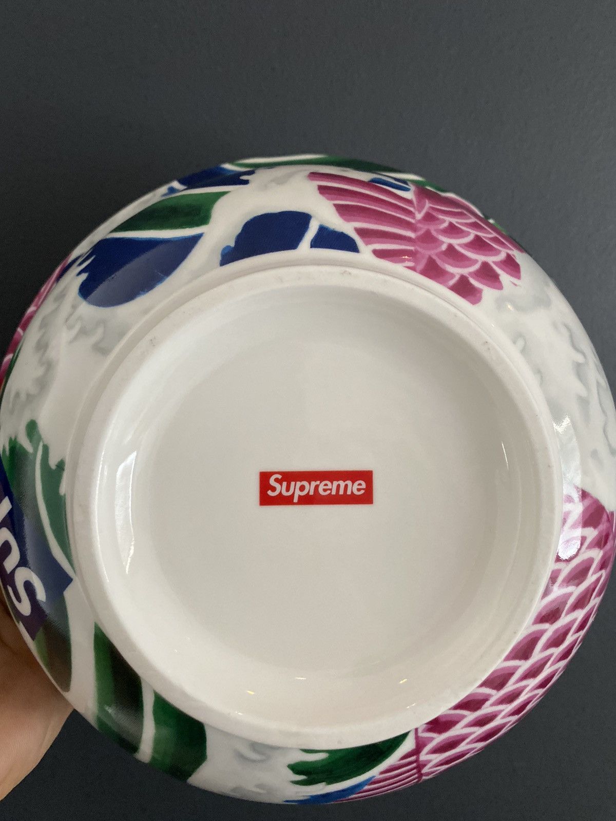 Supreme waves ceramic bowl