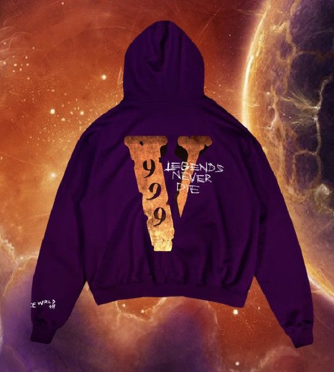 Juice Wrld x Vlone Legends Never Die Hoodie Purple Men's - SS20 - US