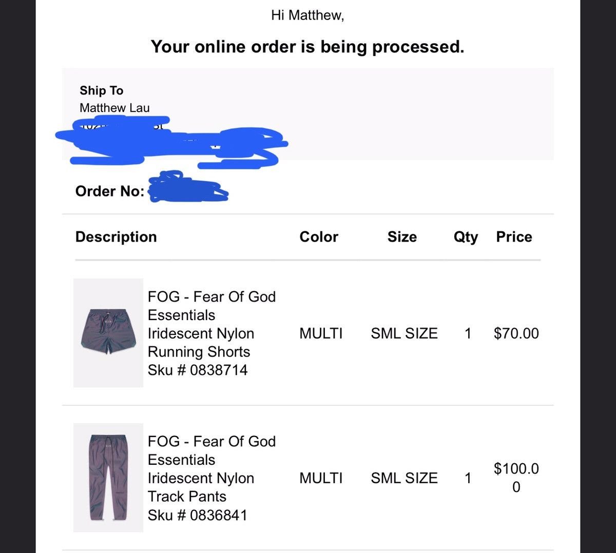 FOG Fear Of God Iridescent Nylon Track Pants Size US 30 / EU 46 - 5 Thumbnail