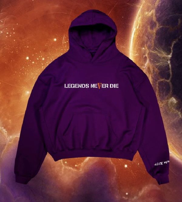 Vlone Juice WRLD x VLONE Legends Never Die Hoodie in Purple Sz. M