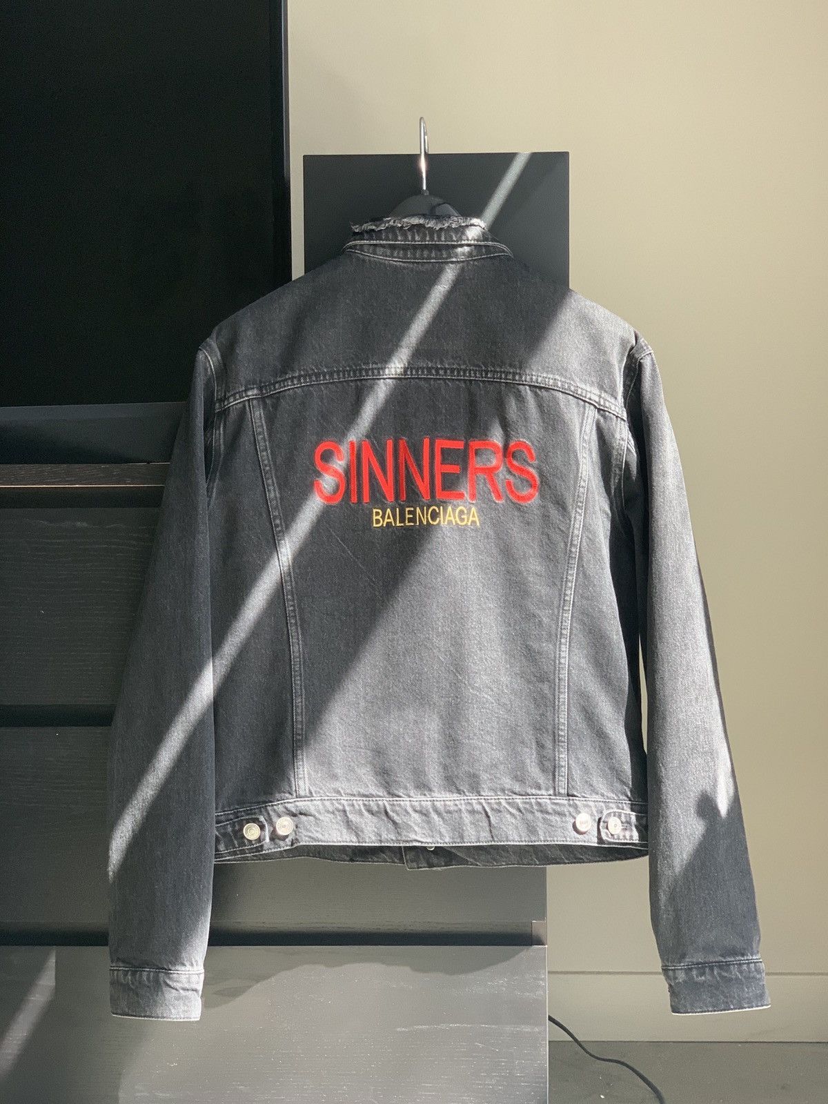 Sinners balenciaga hotsell denim jacket