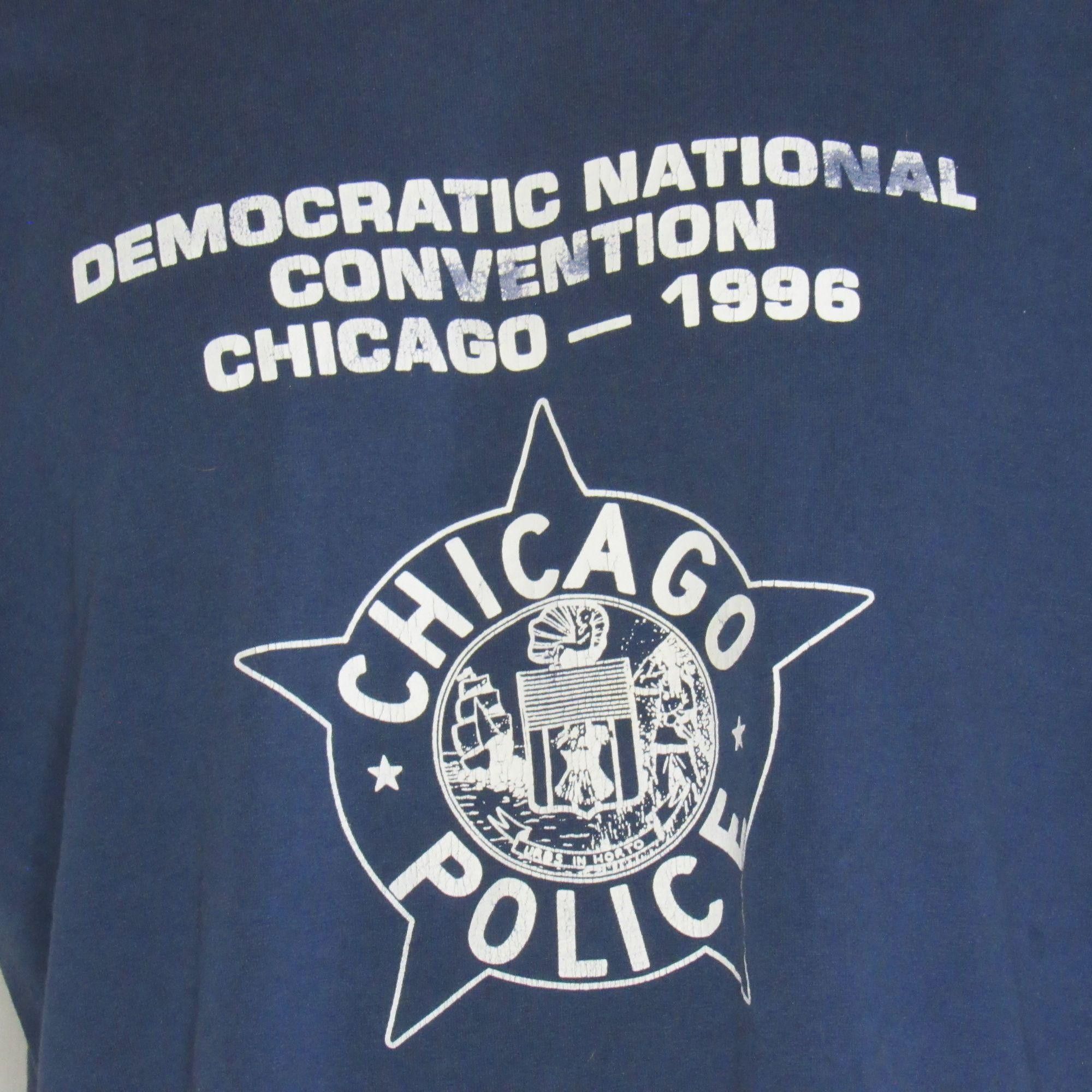 Fruit Of The Loom 1996 Democratic National Convention Chicago Police T Shirt Size US XL / EU 56 / 4 - 1 Thumbnail