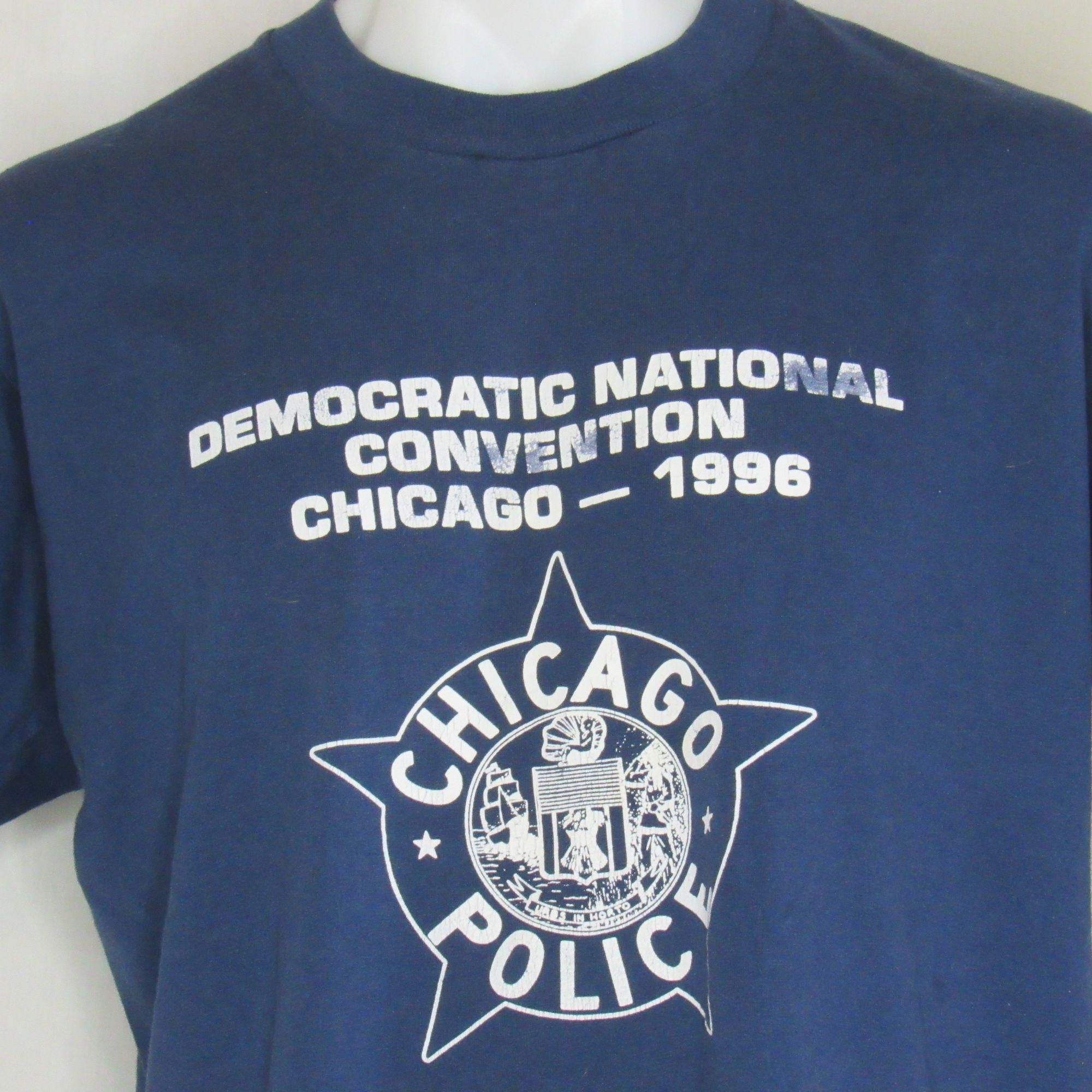 Fruit Of The Loom 1996 Democratic National Convention Chicago Police T Shirt Size US XL / EU 56 / 4 - 2 Thumbnail