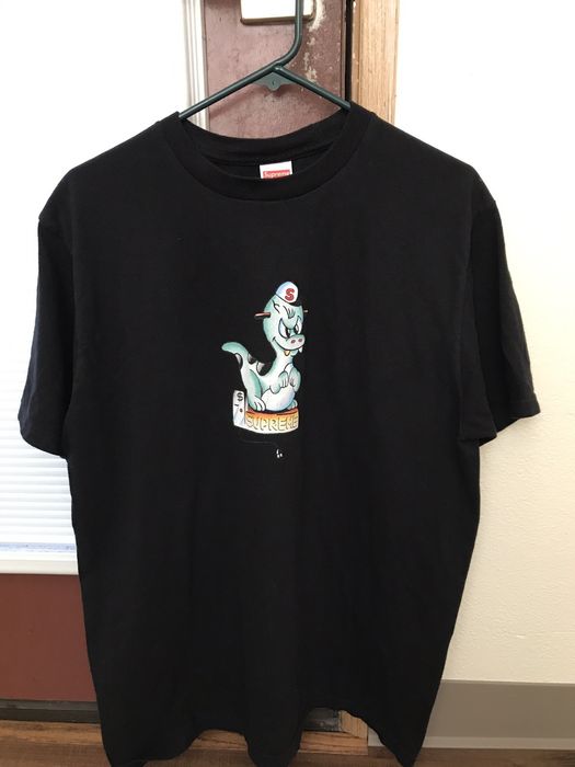 Supreme dinosaur hot sale tee black