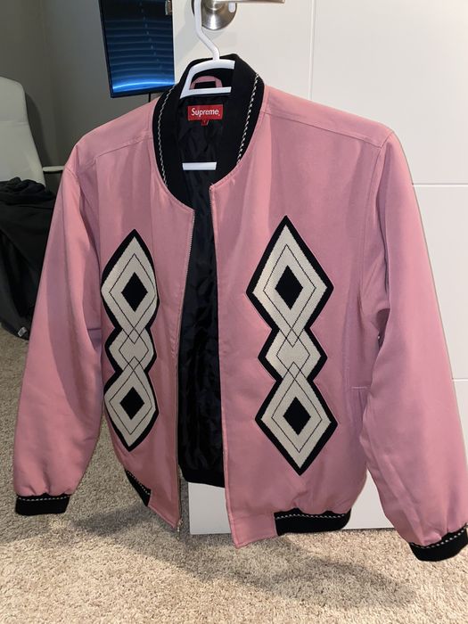 Supreme diamond rayon store bomber jacket