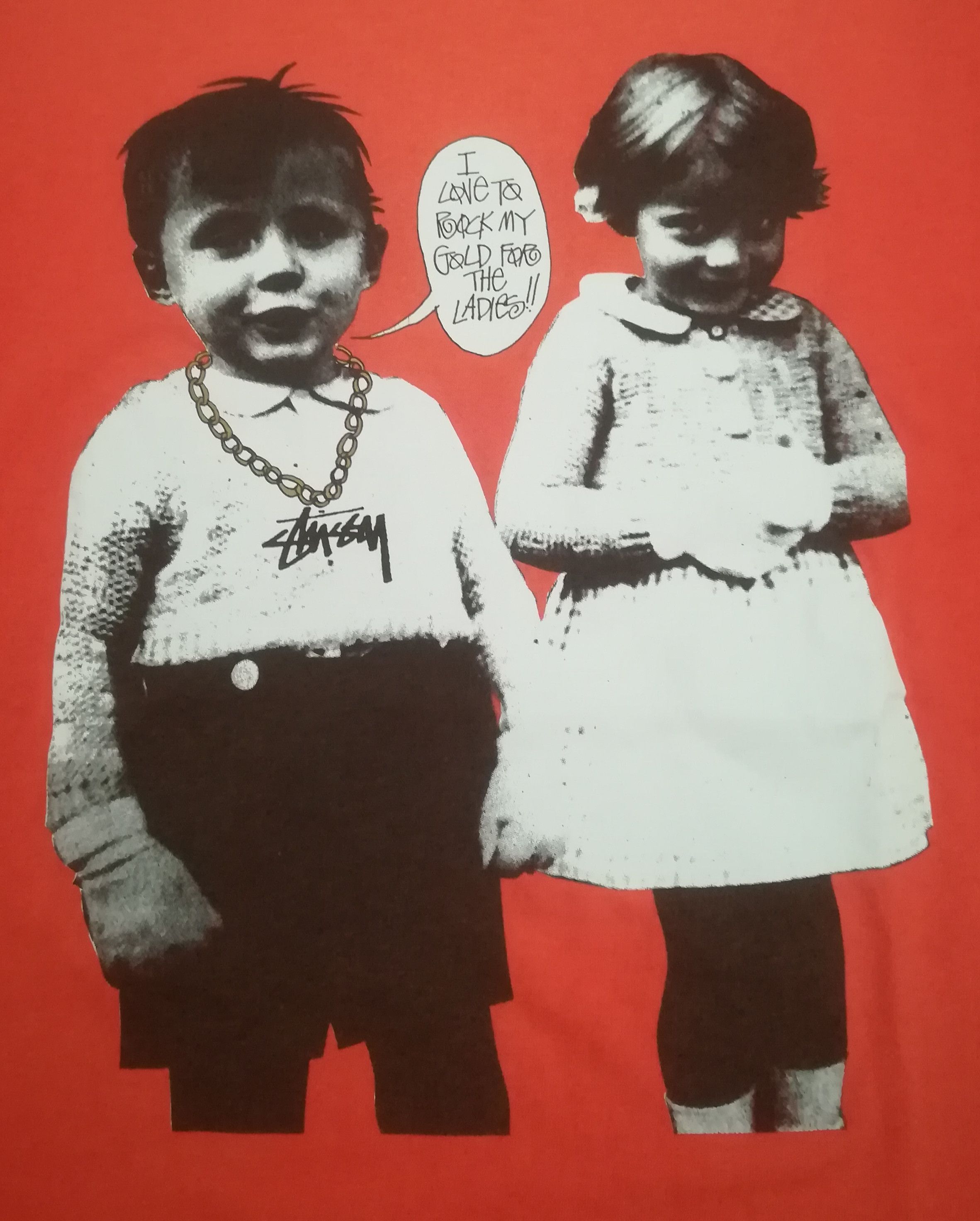Vintage Rare Stussy Photoprint Tshirt