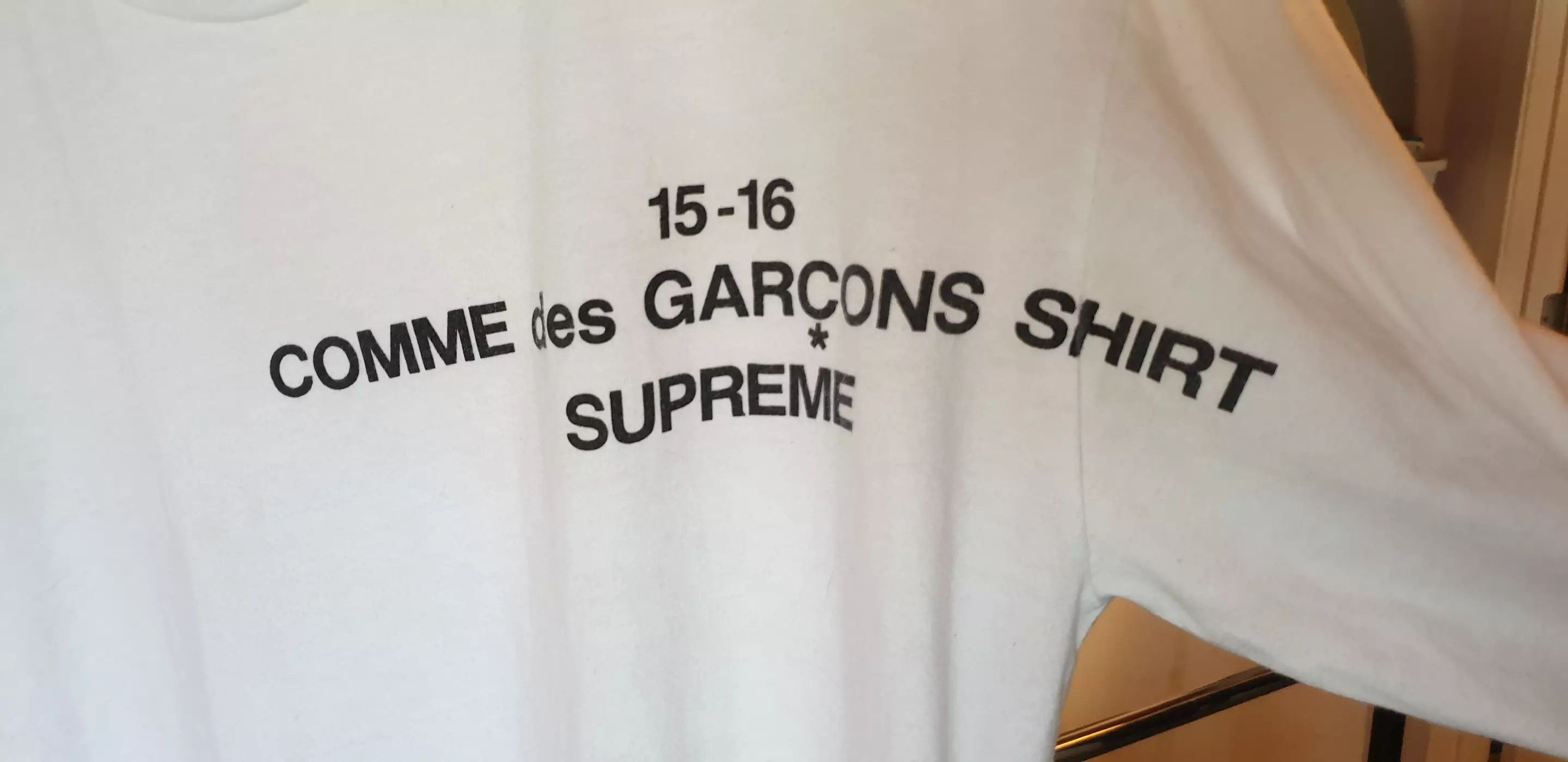 Supreme Comme Des Garcons 15-16 FW15 Longsleeve Logo Shirt