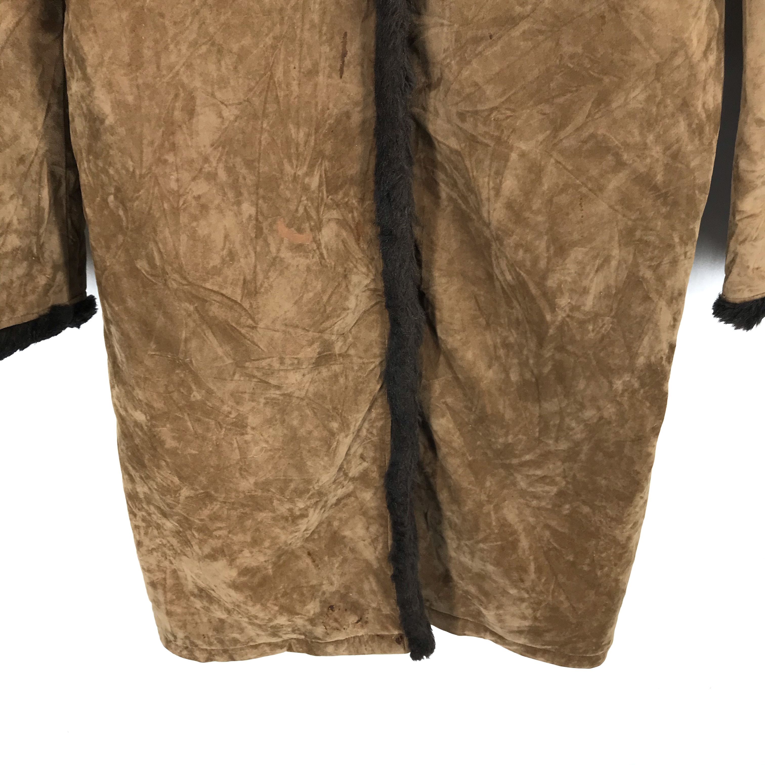 Morgan De Toi Morgan De Toi Fur Suede Overcoat Long Jacket #1874-19 Size M / US 6-8 / IT 42-44 - 3 Thumbnail