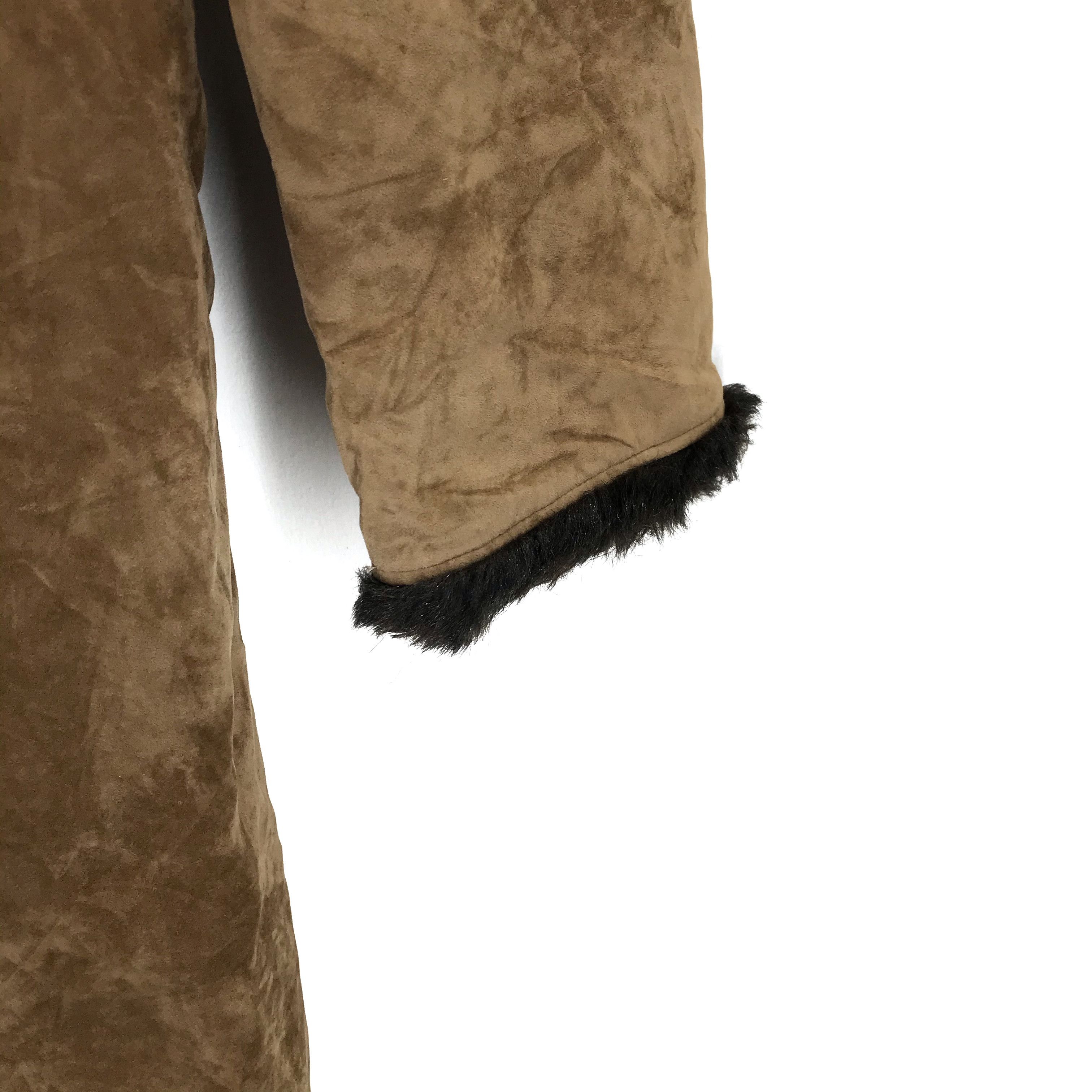 Morgan De Toi Morgan De Toi Fur Suede Overcoat Long Jacket #1874-19 Size M / US 6-8 / IT 42-44 - 6 Thumbnail