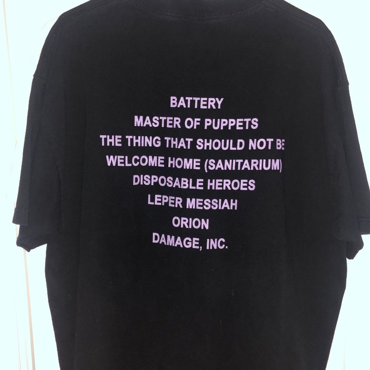 Vintage Metallica Master of Puppets with Tracklist Grailed