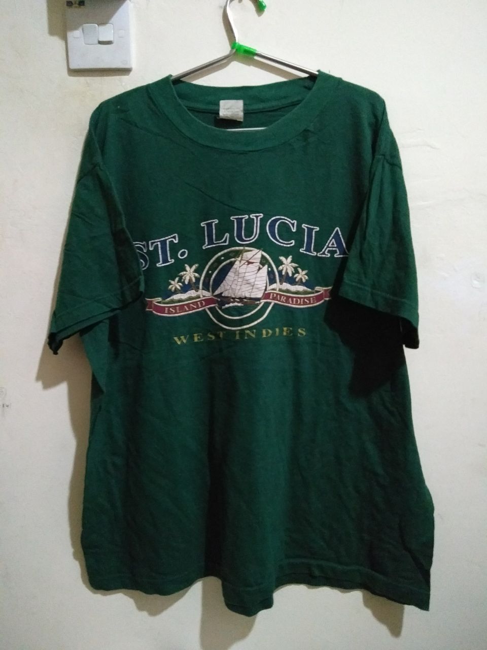 Band Tees 🔥 90 s SAINT LUCIA WEST INDIES TOURIST TEE Size US XL / EU 56 / 4 - 1 Thumbnail