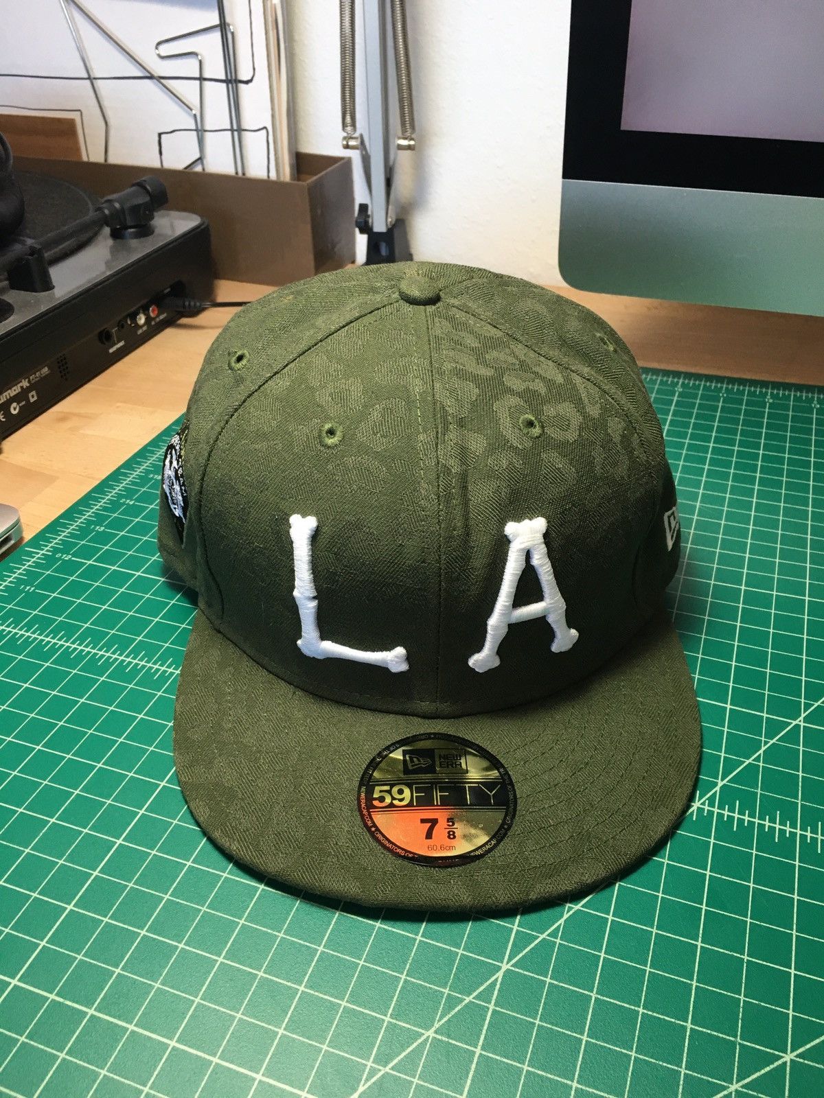 Supreme New Supreme LA Bones Leopard New Era 7 5/8 | Grailed