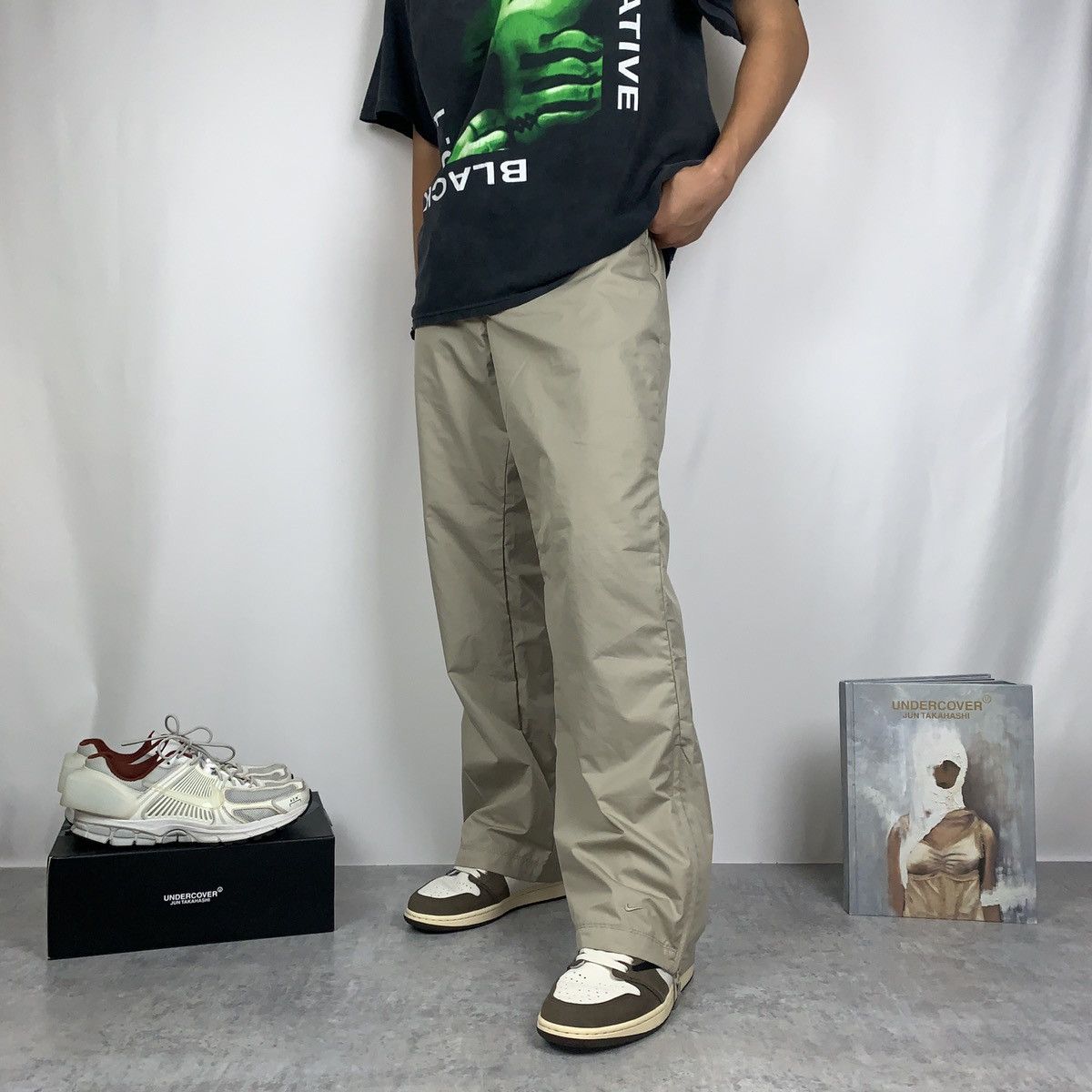 Nike × Vintage Nike Tactical Cream Pants 32 Size US 32 / EU 48 - 2 Thumbnail