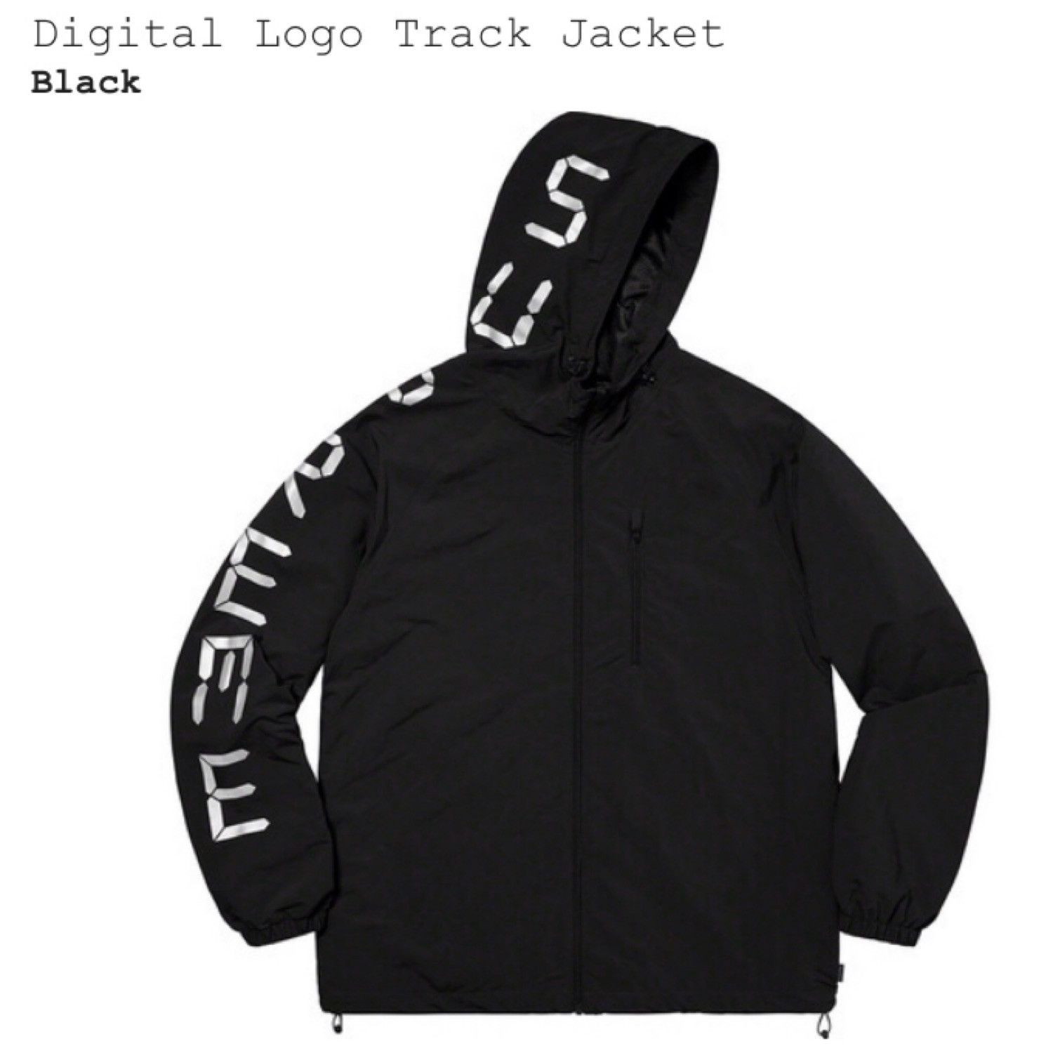 Supreme Supreme Reflective Digital logo text Track jacket Grailed