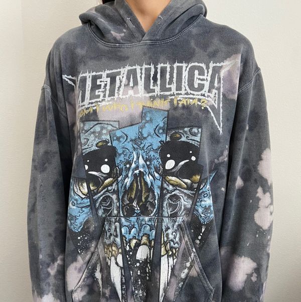 Metallica bleached shop hoodie