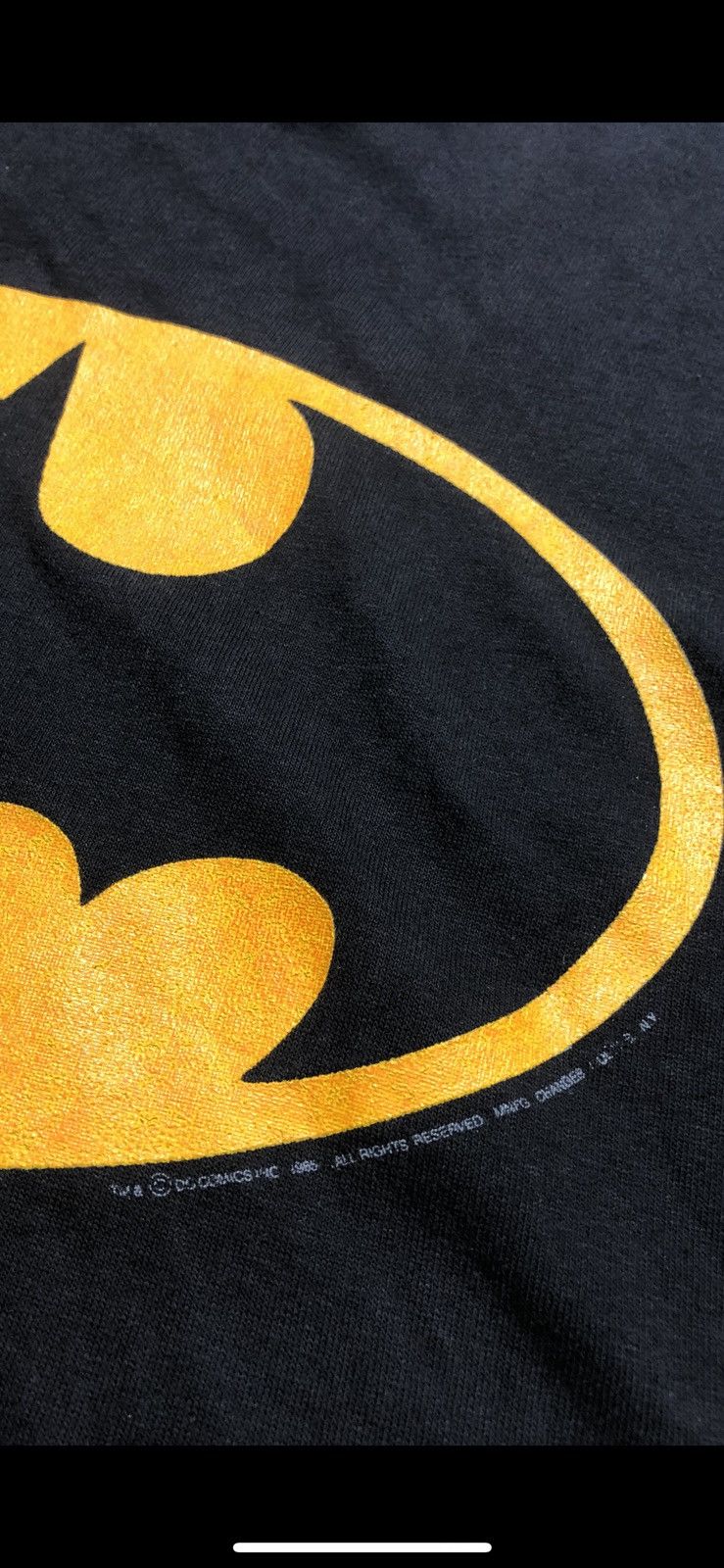 DC Comics Vintage 1985™️ Batman Og Logo T-Shirt Size US XL / EU 56 / 4 - 2 Thumbnail
