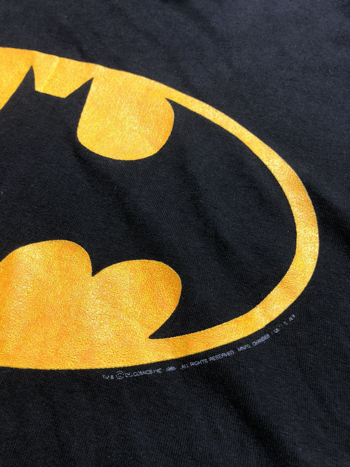 DC Comics Vintage 1985™️ Batman Og Logo T-Shirt Size US XL / EU 56 / 4 - 3 Thumbnail
