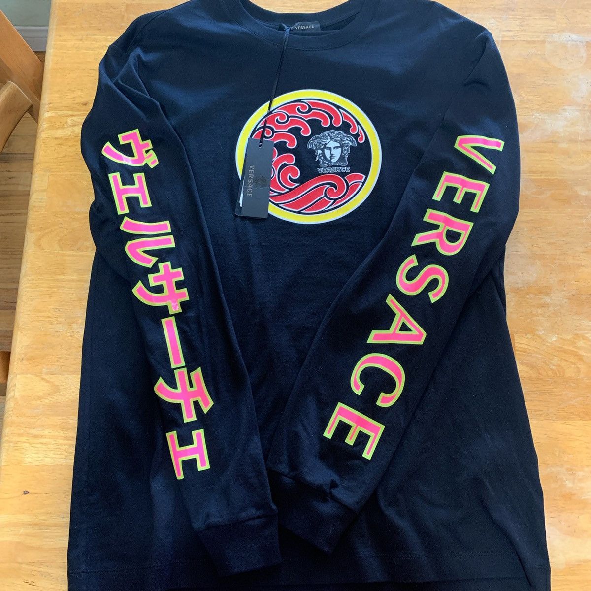 Versace long sleeve t shirt sales