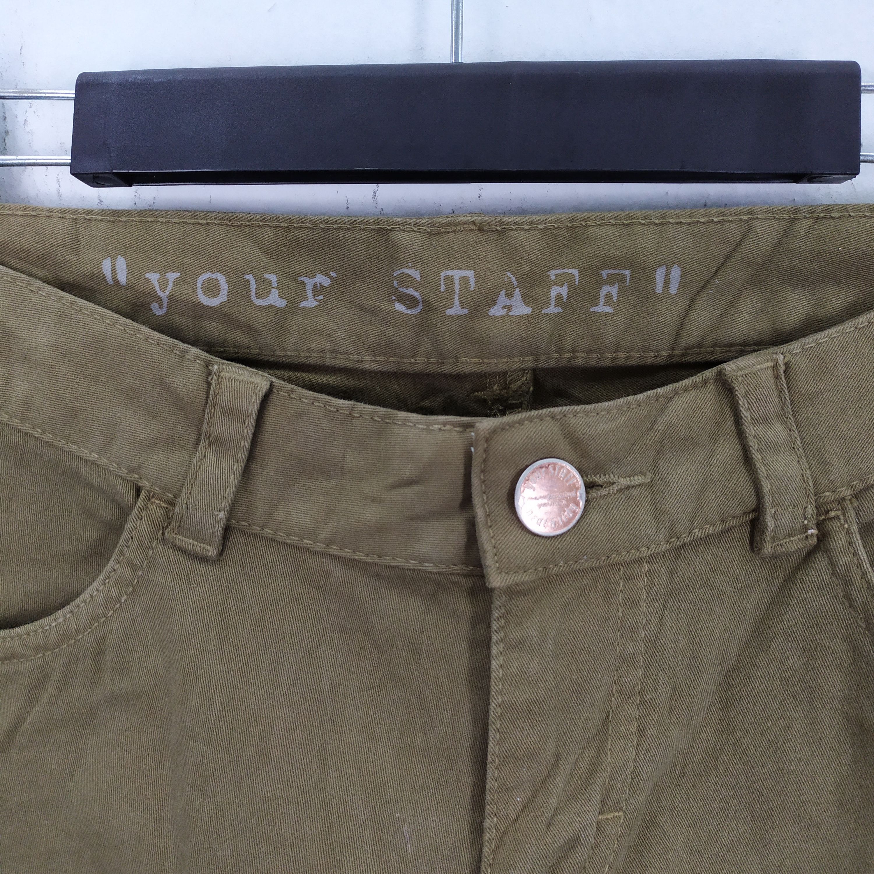 Garment Reproduction of Workers × Japanese Brand STAFF MILITARY SKINNY CARGO PANTS Size US 28 / EU 44 - 6 Thumbnail