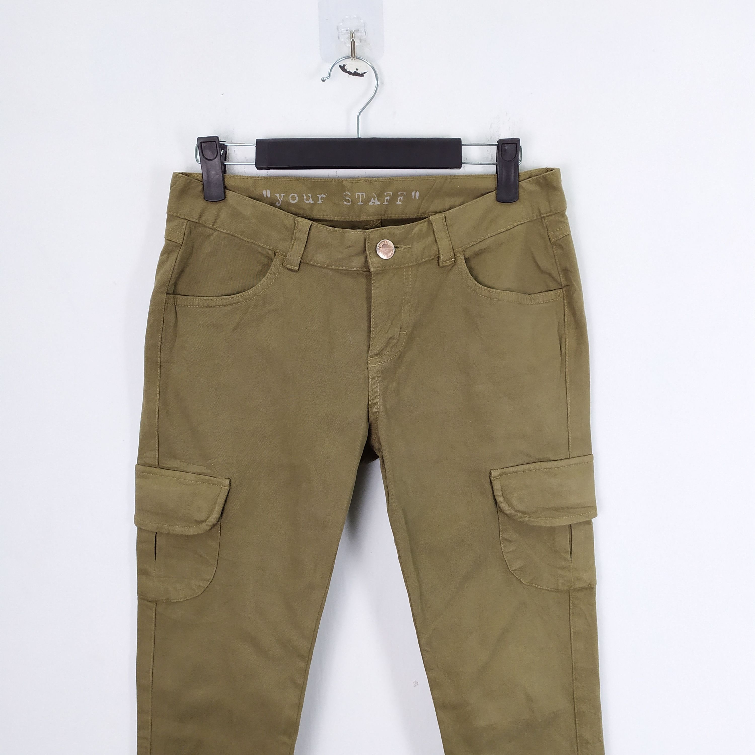Garment Reproduction of Workers × Japanese Brand STAFF MILITARY SKINNY CARGO PANTS Size US 28 / EU 44 - 2 Thumbnail