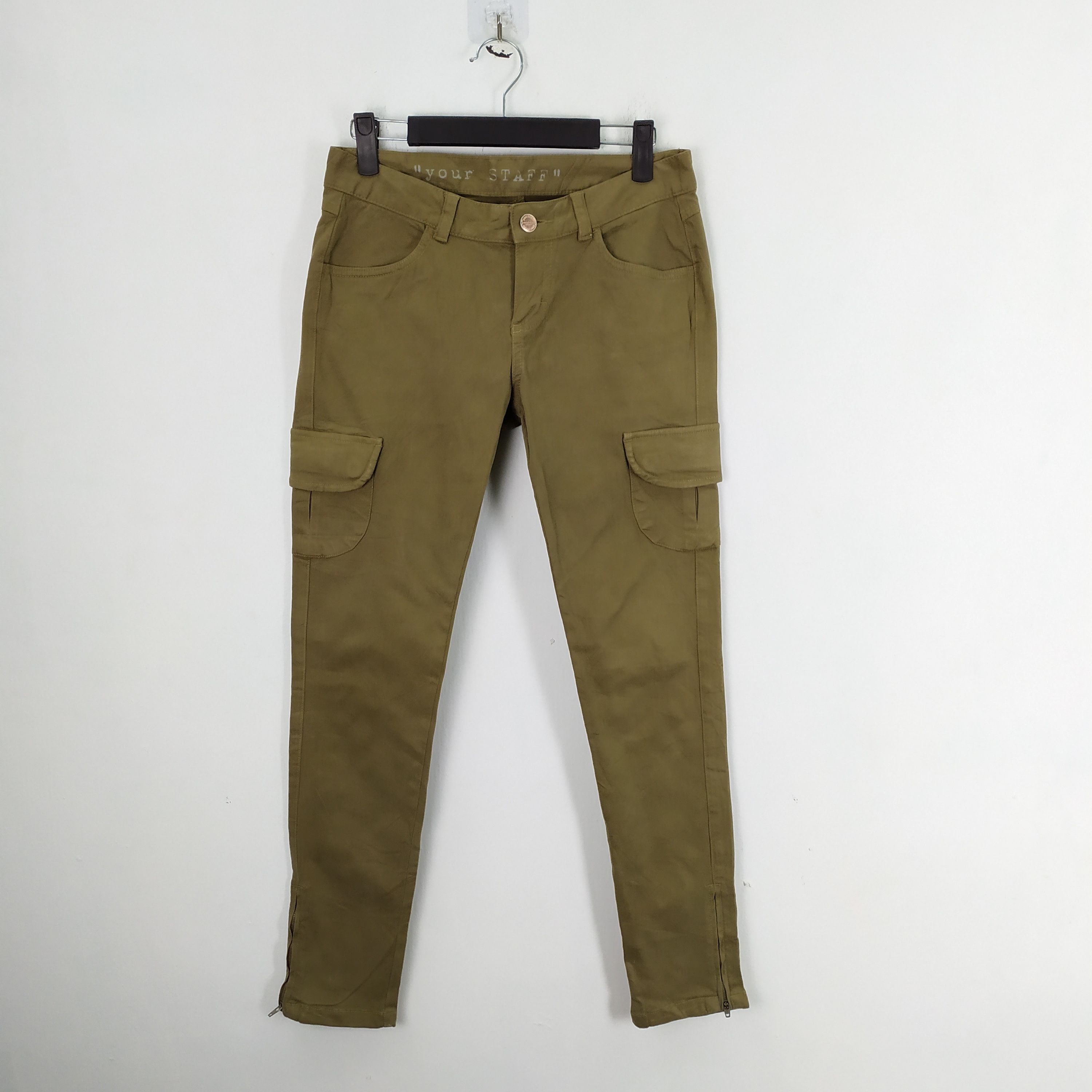Garment Reproduction of Workers × Japanese Brand STAFF MILITARY SKINNY CARGO PANTS Size US 28 / EU 44 - 1 Thumbnail
