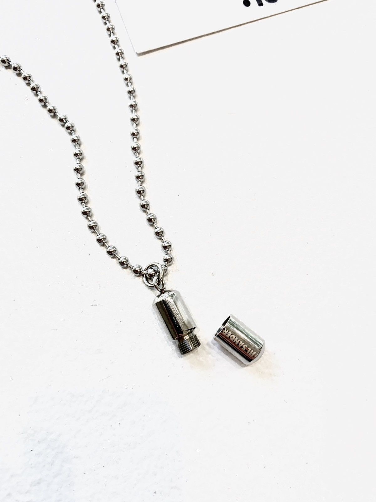 JIL SANDER Pill Necklace ピルネックレス カプセル 【公式通販】
