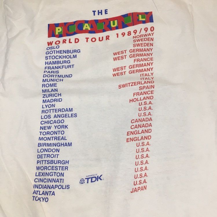 Vintage Vintage 1989 Paul McCartney World Tour Shirt Size US L / EU 52-54 / 3 - 2 Preview