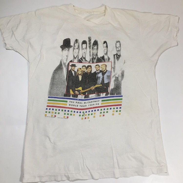 Vintage Vintage 1989 Paul McCartney World Tour Shirt Size US L / EU 52-54 / 3 - 4 Thumbnail