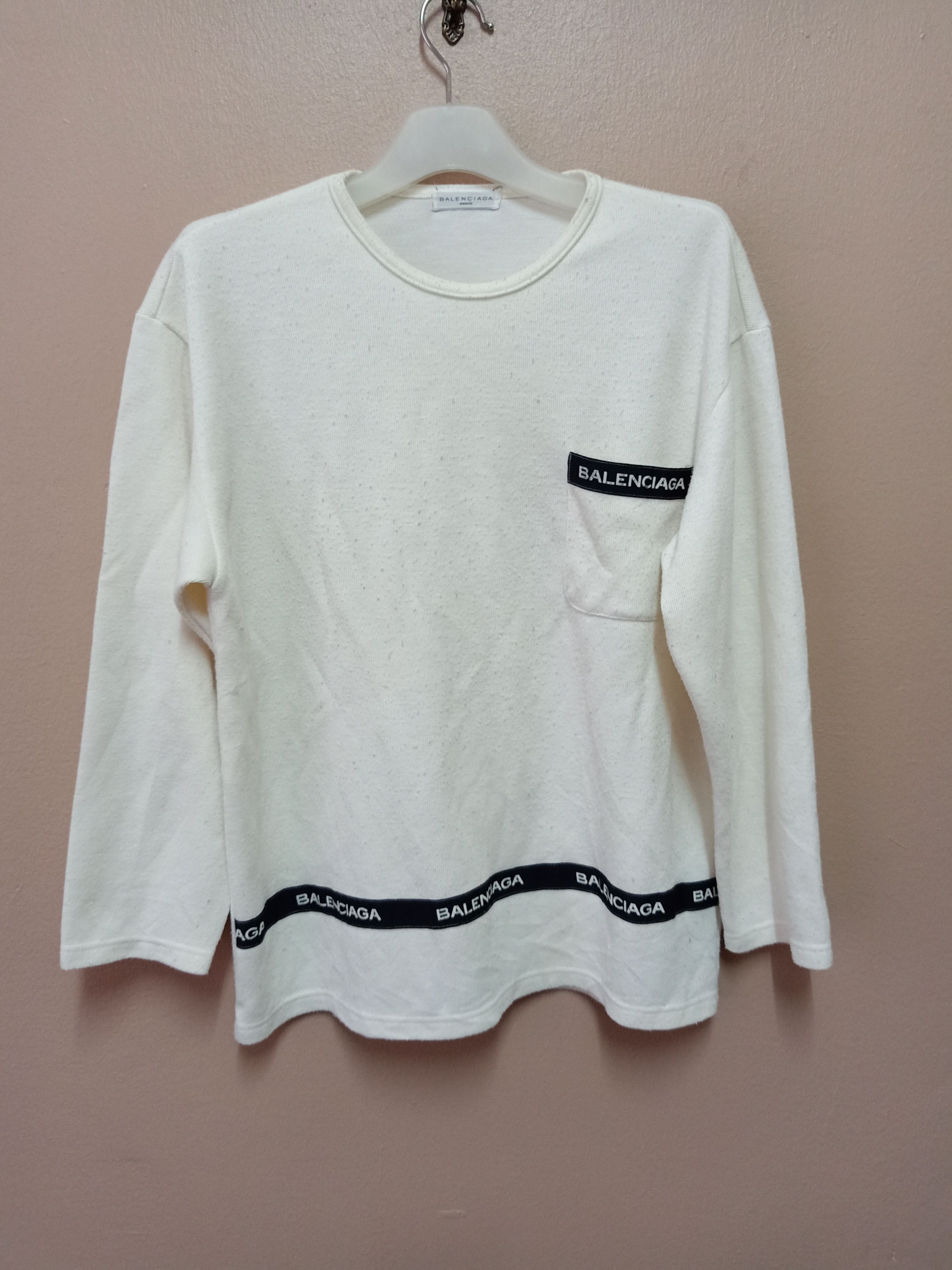 Balenciaga Balenciaga spell out long sleeve | Grailed