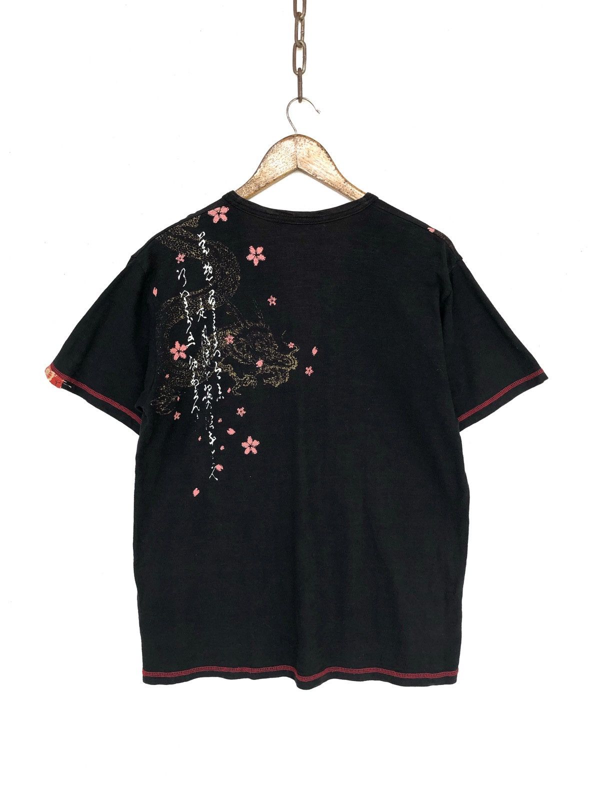 Karakuri Tamashii Vintage Japan Dragon 🐉 Embroidered Sakura Sukajan Shirt Size US M / EU 48-50 / 2 - 4 Thumbnail