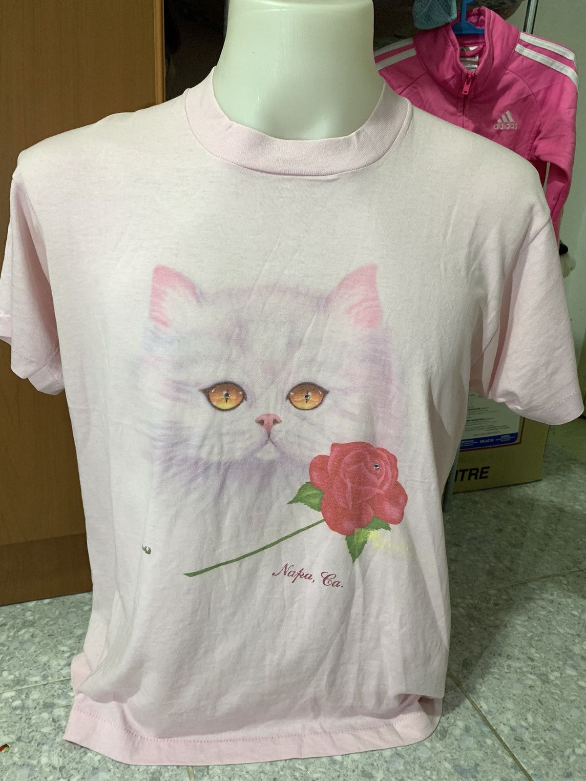 Other Vintage 90s White Cat Graphic Tee Size US L / EU 52-54 / 3 - 1 Thumbnail