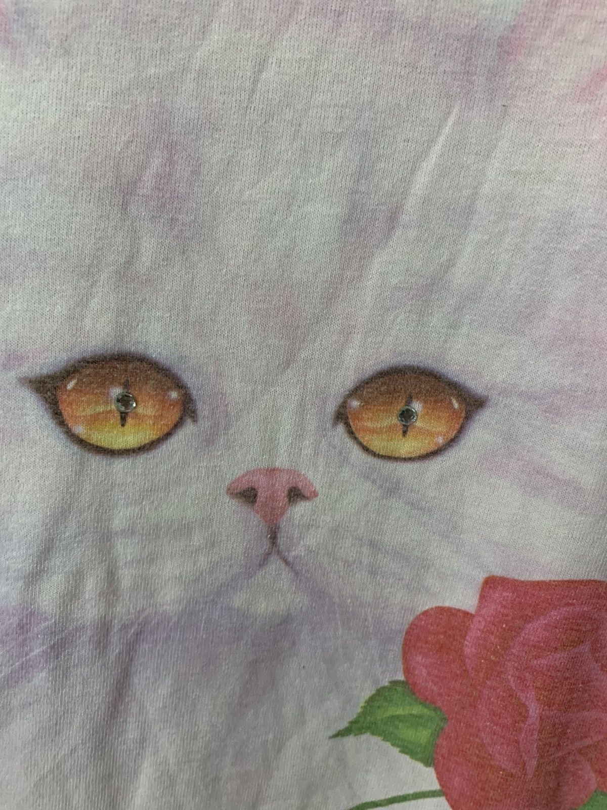 Other Vintage 90s White Cat Graphic Tee Size US L / EU 52-54 / 3 - 4 Thumbnail