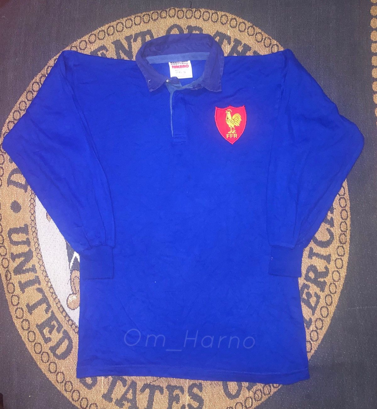 Vintage 1980s France L/S Rugby Adults Medium Size US M / EU 48-50 / 2 - 1 Thumbnail