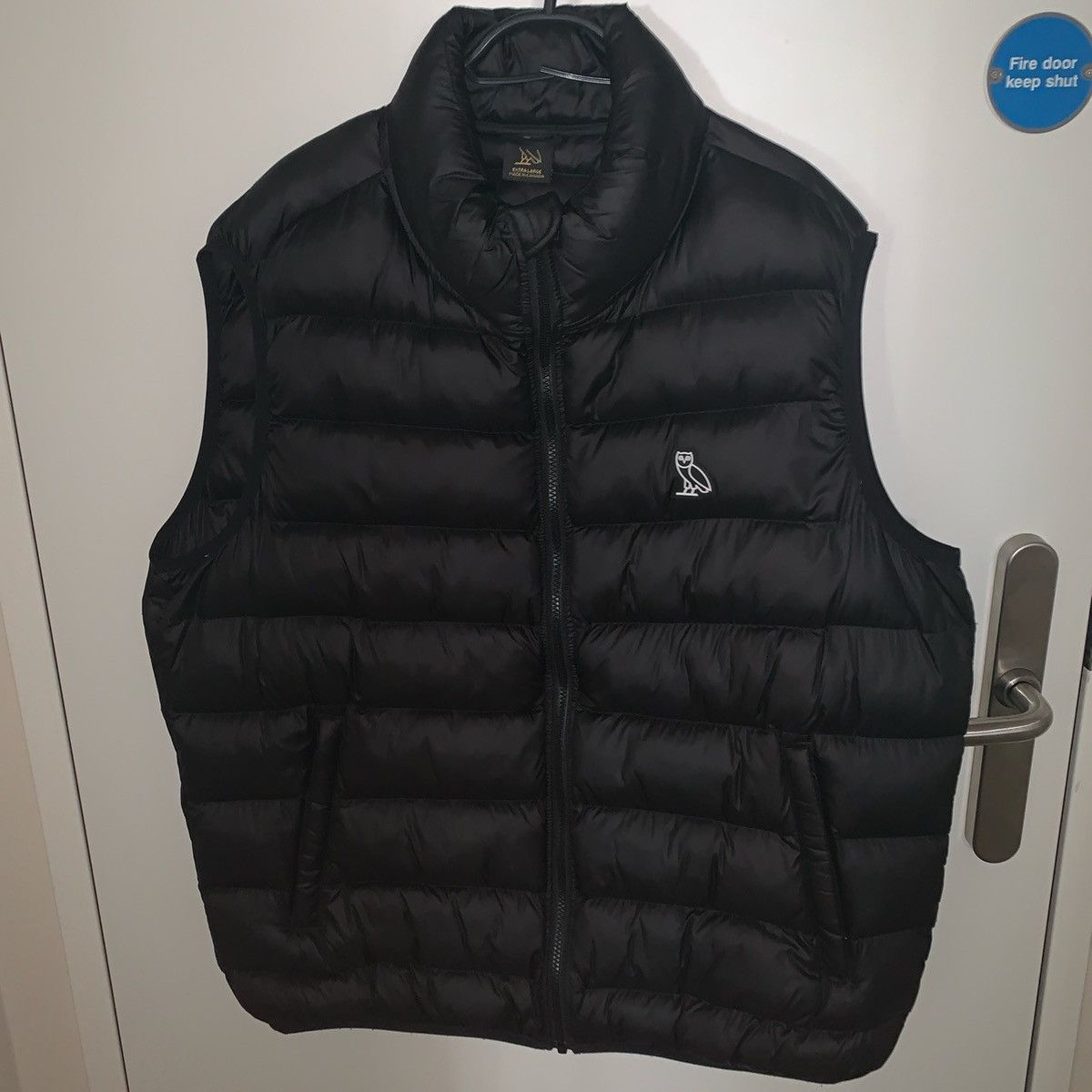 OVO PRIMALOFT MONOGRAM PUFFER VEST -Navy Size S