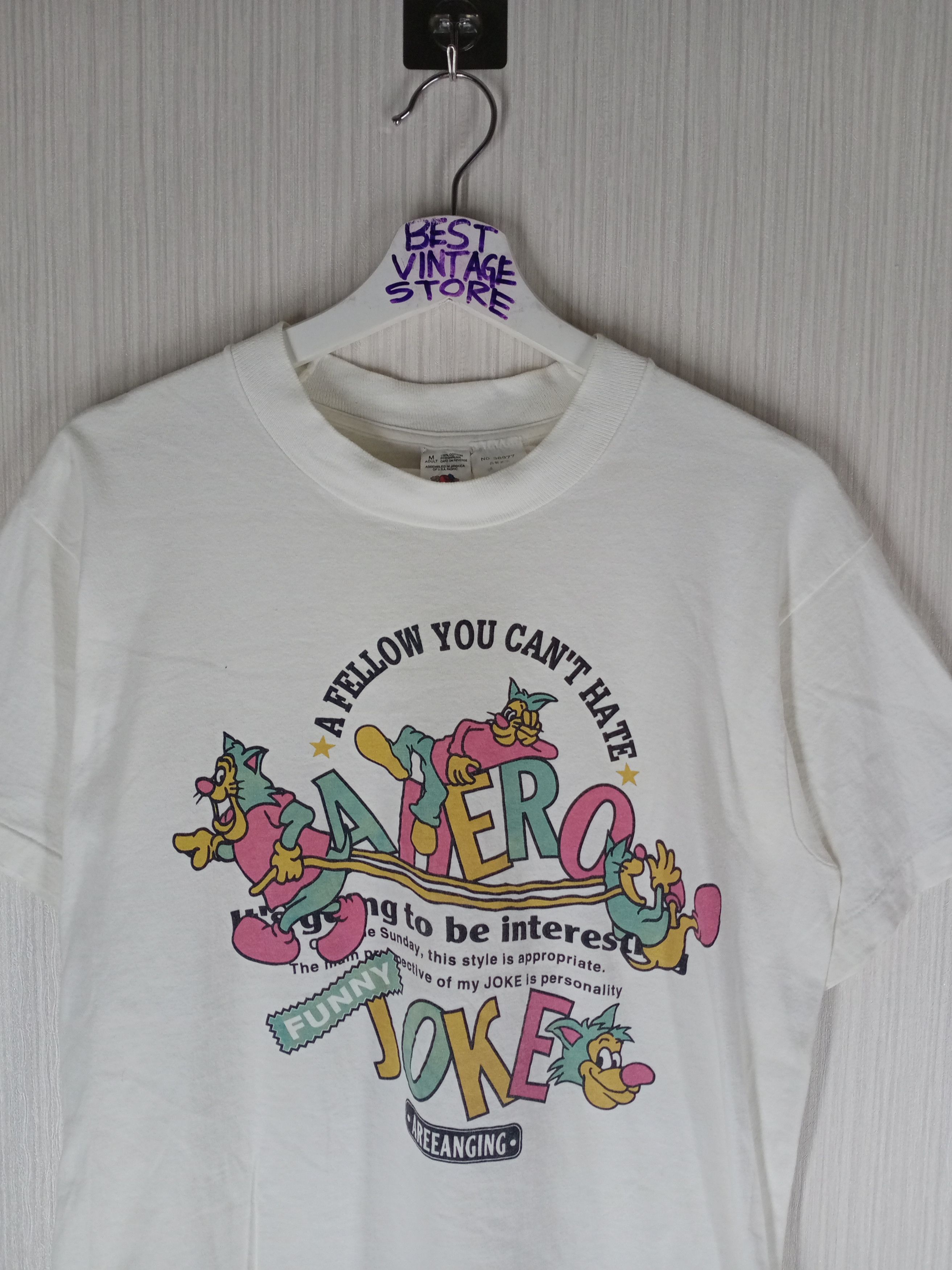 Cartoon Network Rare Vintage 90s A Hero Funny Joke Tshirt Size US M / EU 48-50 / 2 - 3 Thumbnail