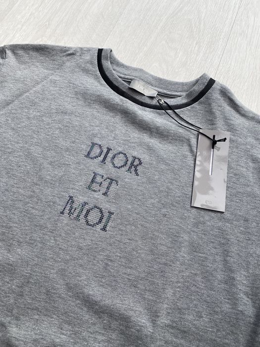 Dior Dior Et Moi Grey Logo T shirt Grailed