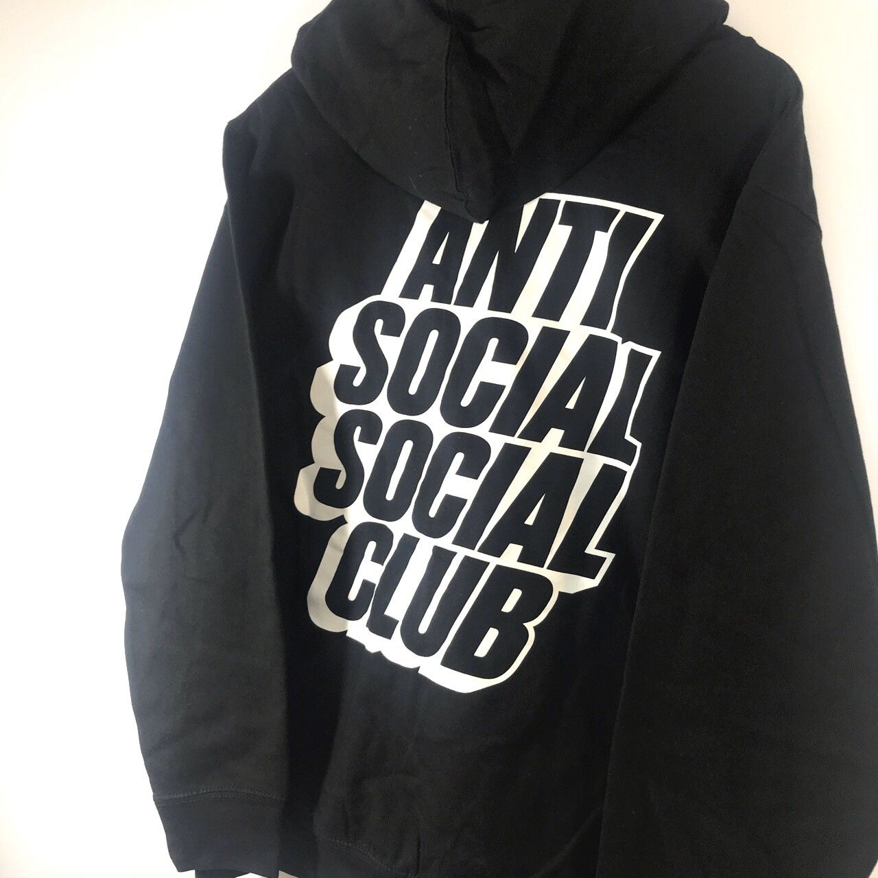 Anti Social Social Club Anti Social Social Club ASSC Blocked Black Zipper Hoodie Grailed